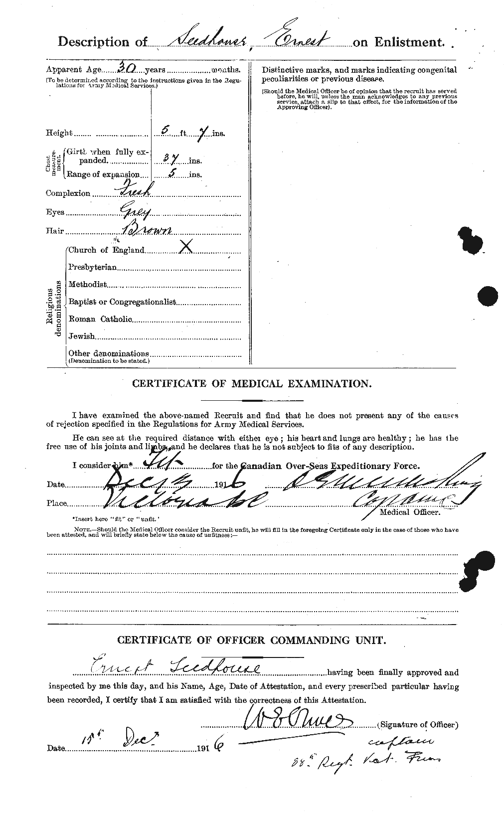 Personnel Records of the First World War - CEF 084493b