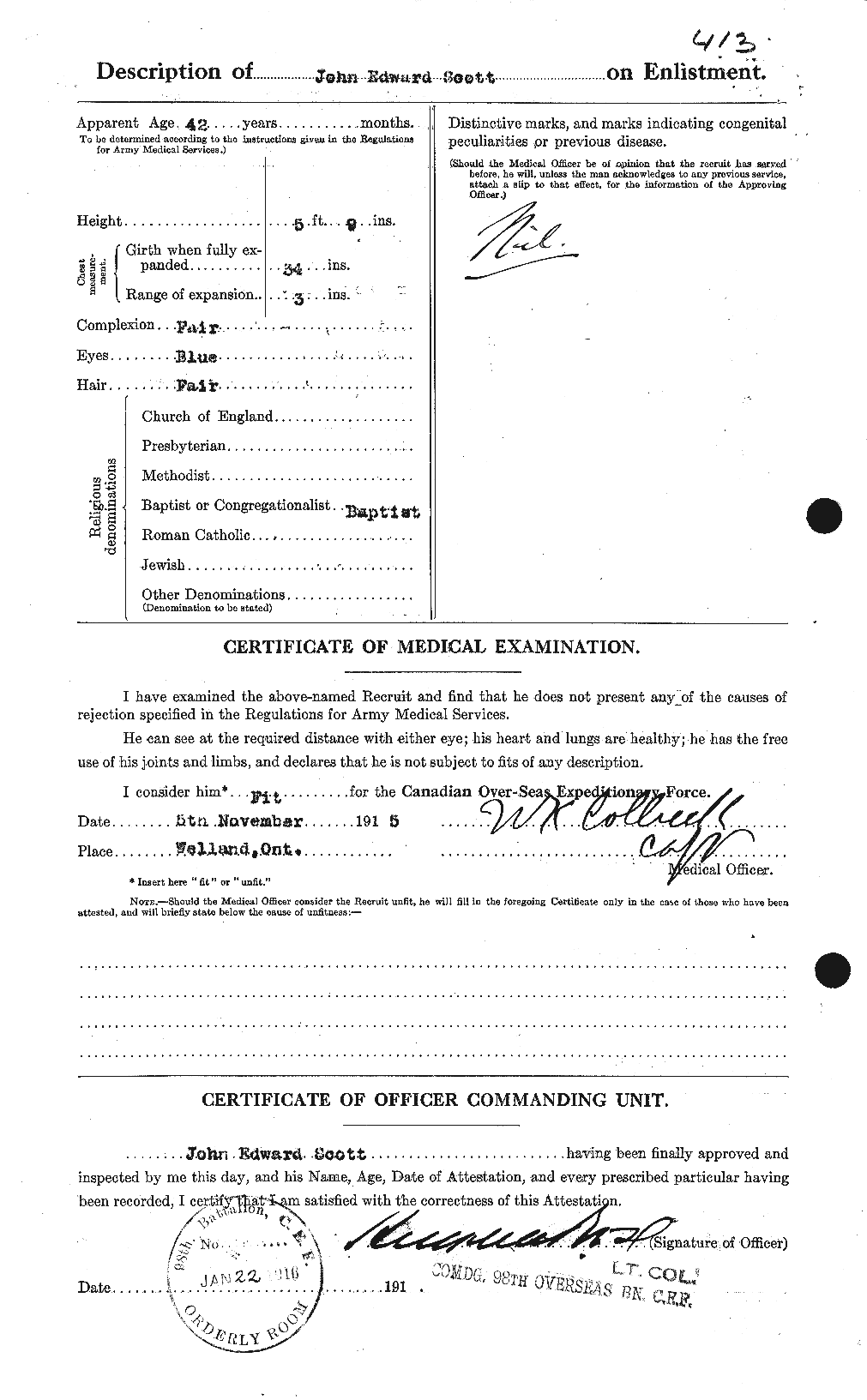 Personnel Records of the First World War - CEF 084635b