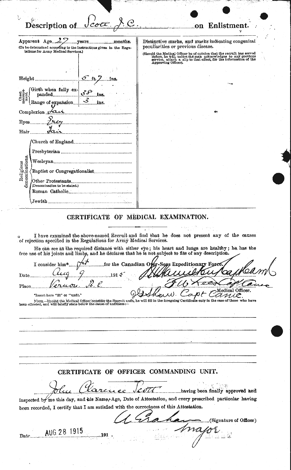 Personnel Records of the First World War - CEF 084649b