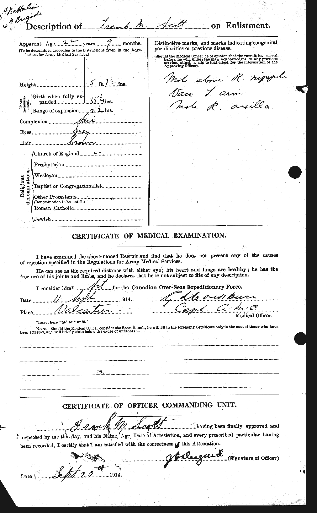 Personnel Records of the First World War - CEF 084696b