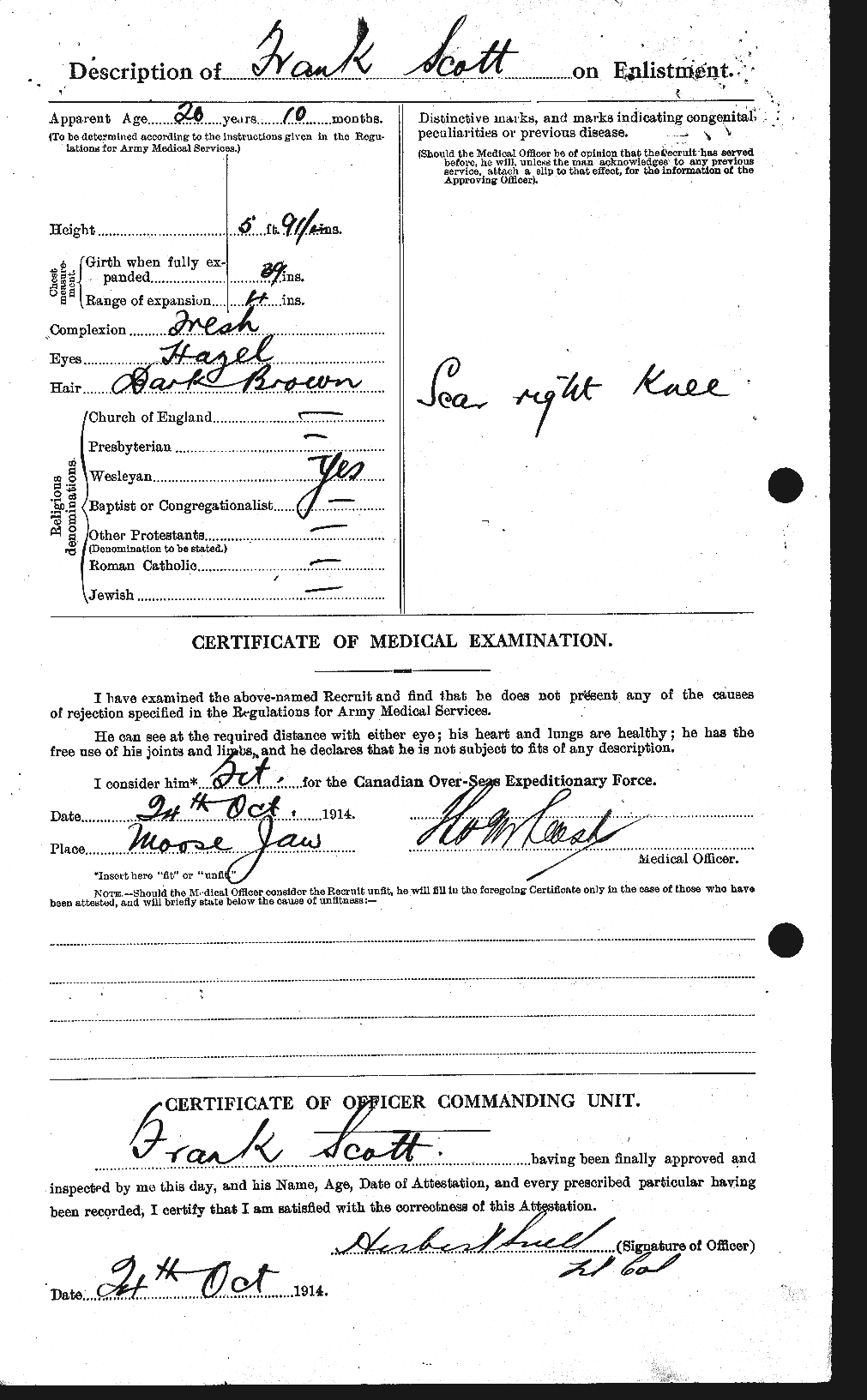 Personnel Records of the First World War - CEF 084711b