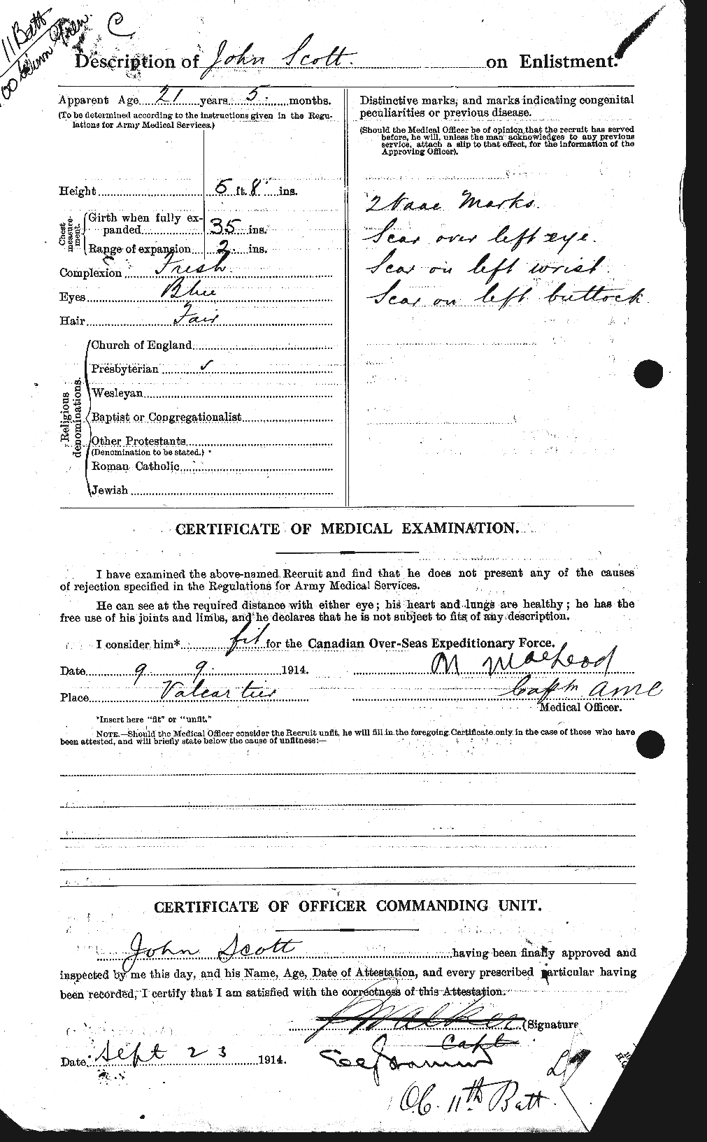 Personnel Records of the First World War - CEF 084895b