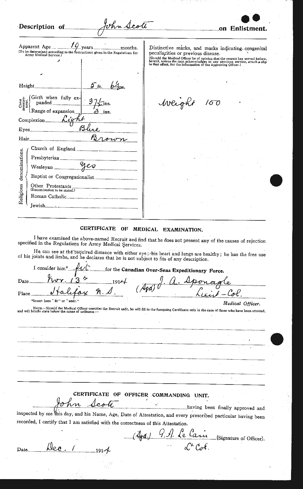 Personnel Records of the First World War - CEF 084904b