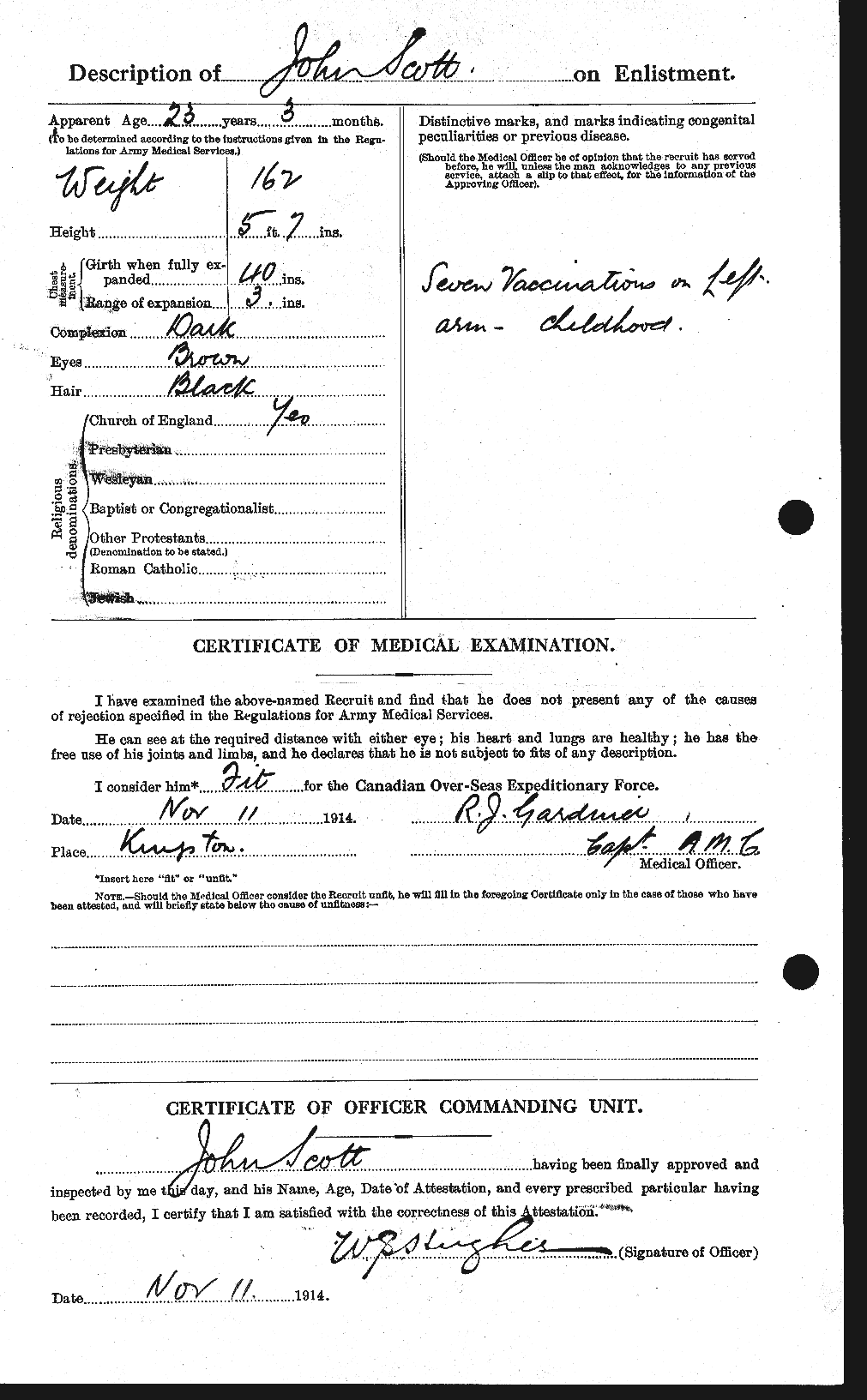 Personnel Records of the First World War - CEF 084905b
