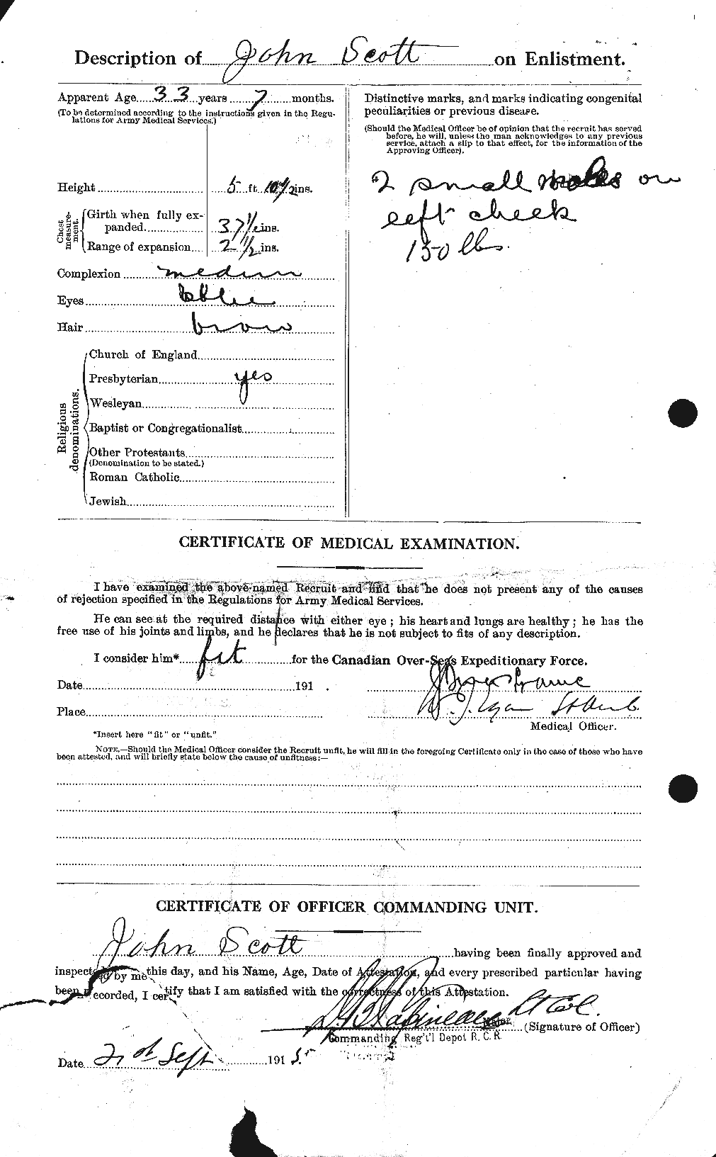 Personnel Records of the First World War - CEF 084917b
