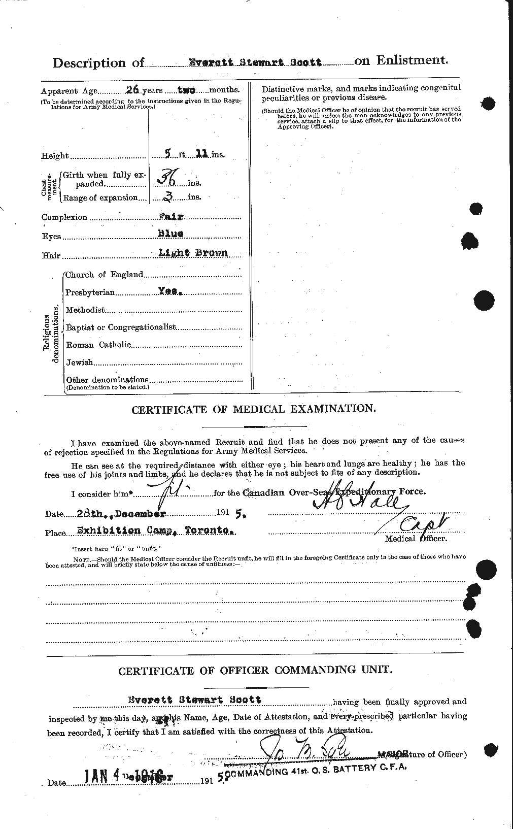 Personnel Records of the First World War - CEF 084999b