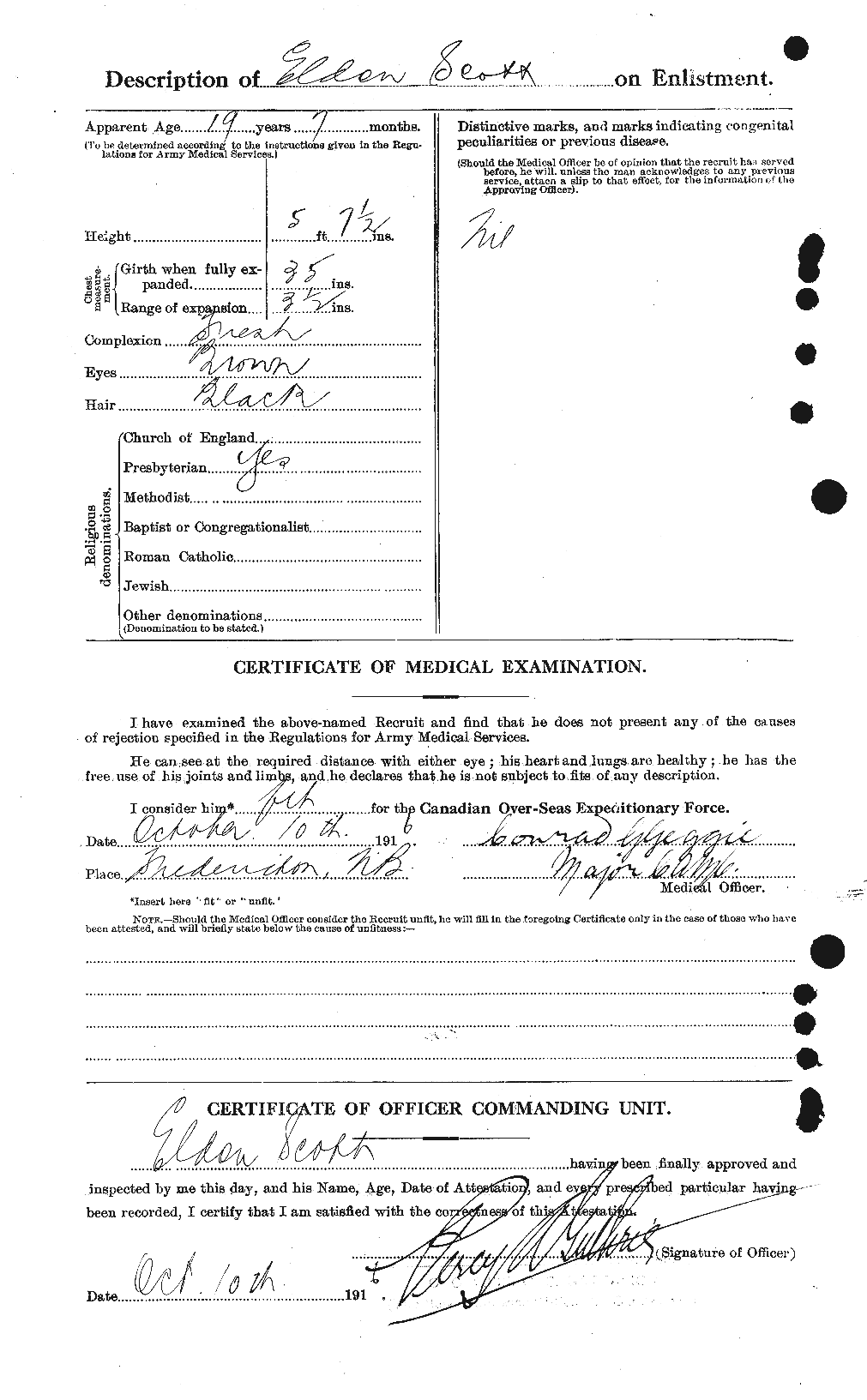 Personnel Records of the First World War - CEF 085037b