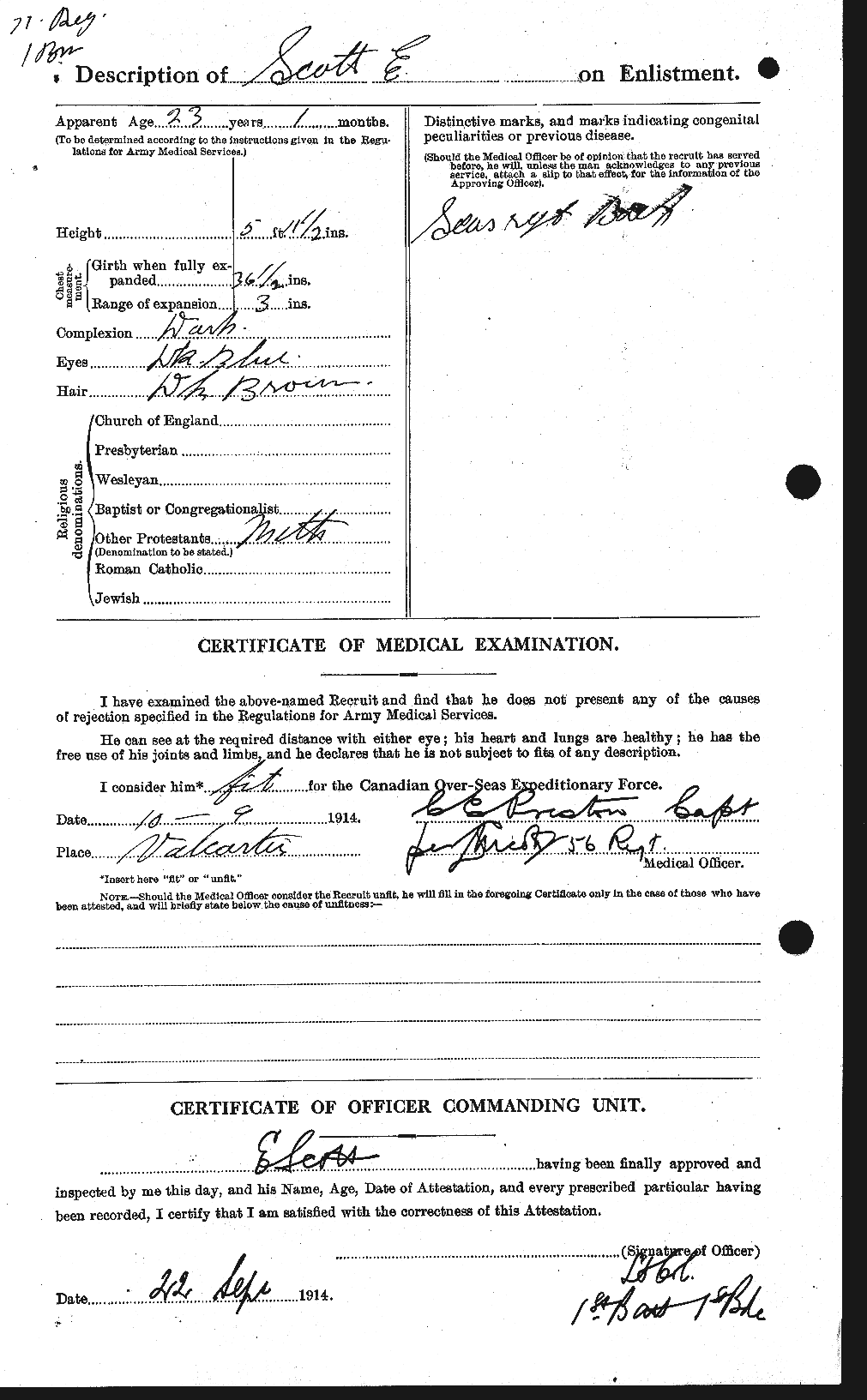 Personnel Records of the First World War - CEF 085342b