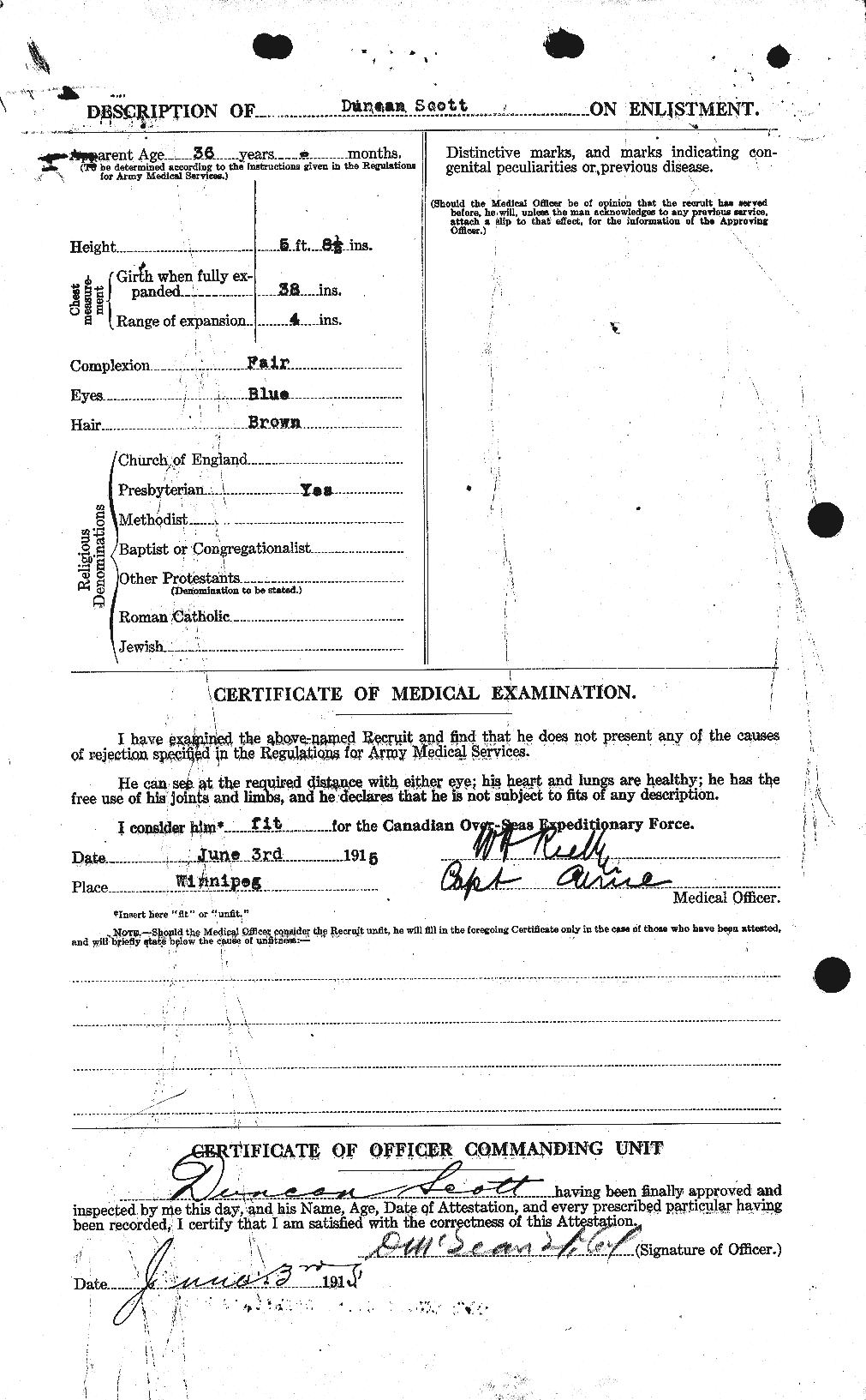 Dossiers du Personnel de la Première Guerre mondiale - CEC 085351b