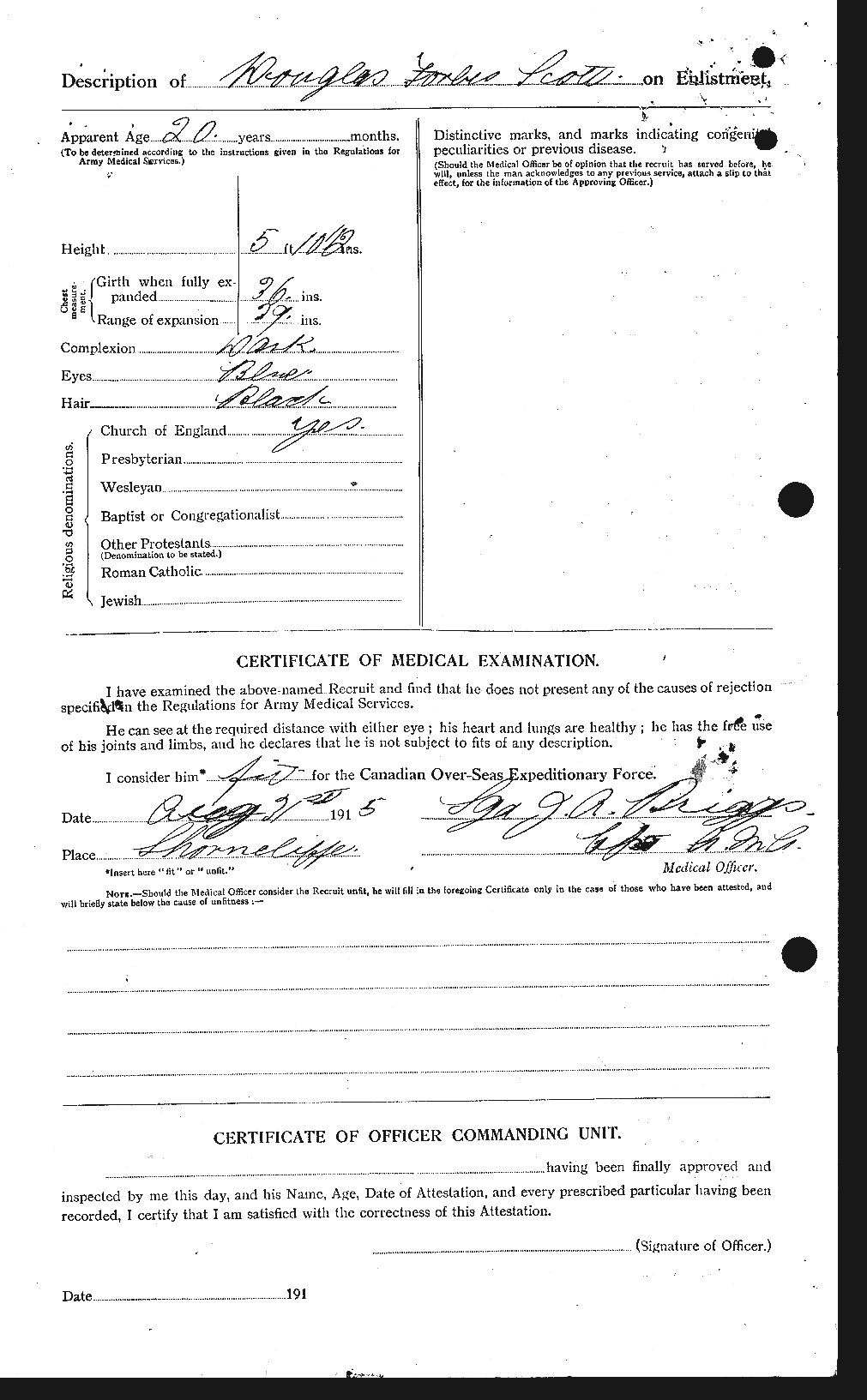 Personnel Records of the First World War - CEF 085355b
