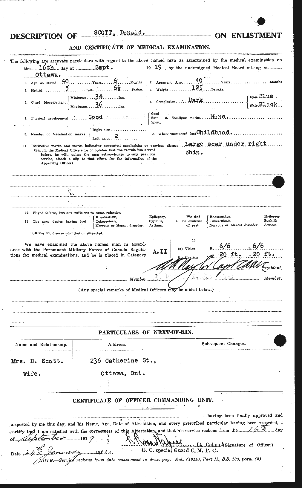 Dossiers du Personnel de la Première Guerre mondiale - CEC 085362b