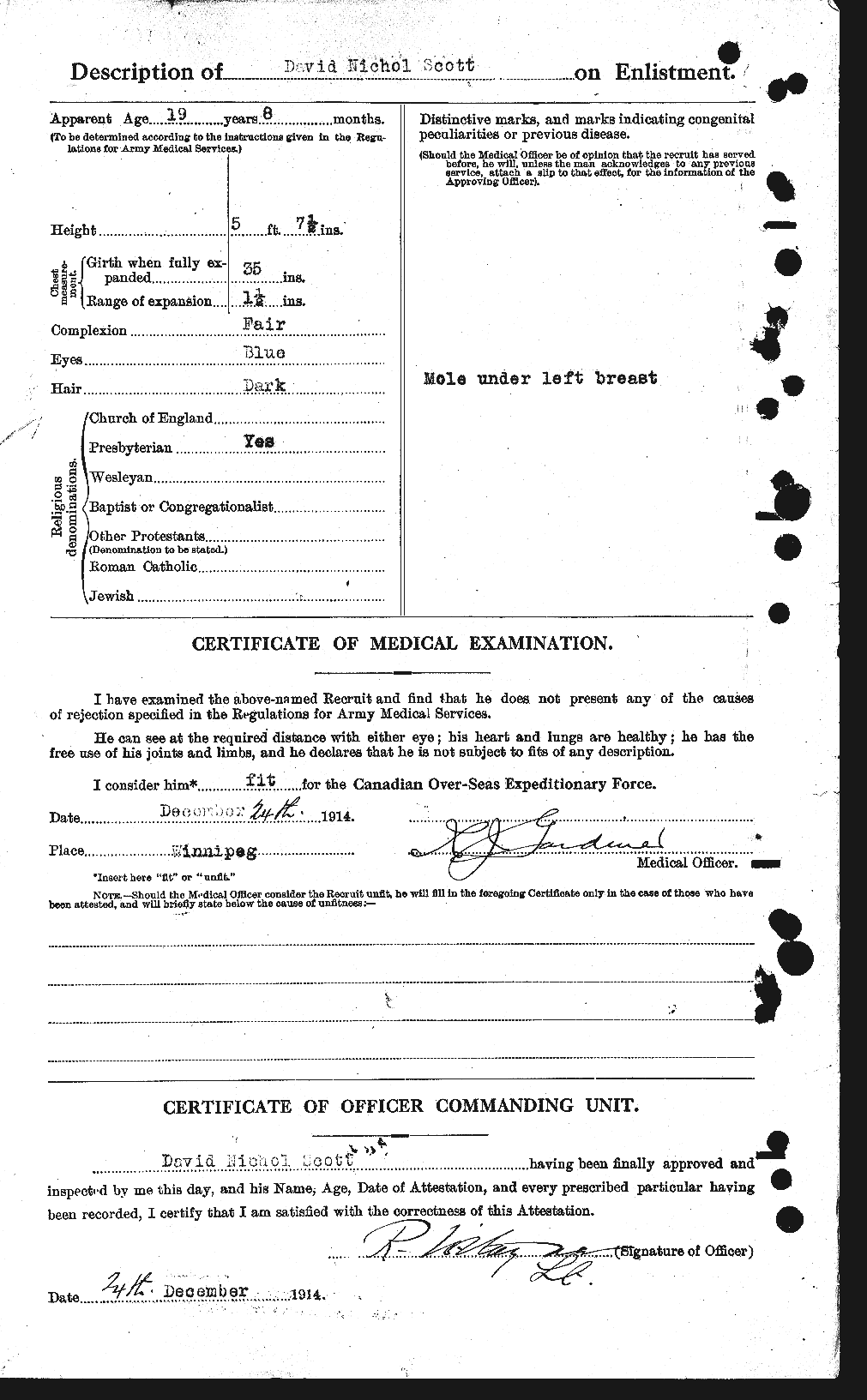 Personnel Records of the First World War - CEF 085372b