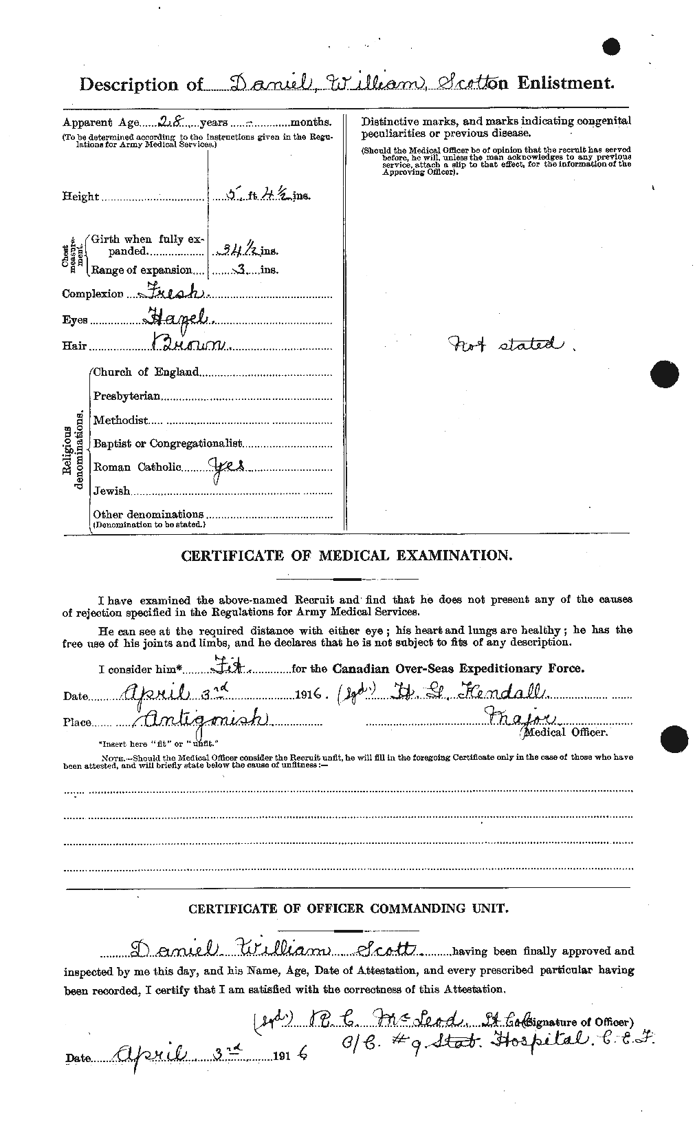 Personnel Records of the First World War - CEF 085612b