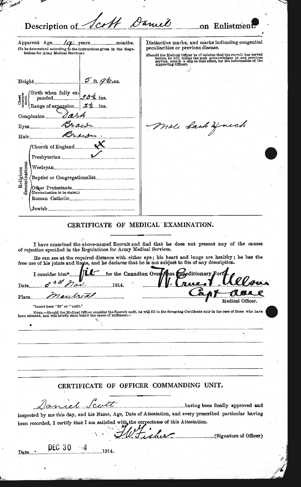 Personnel Records of the First World War - CEF 085618b