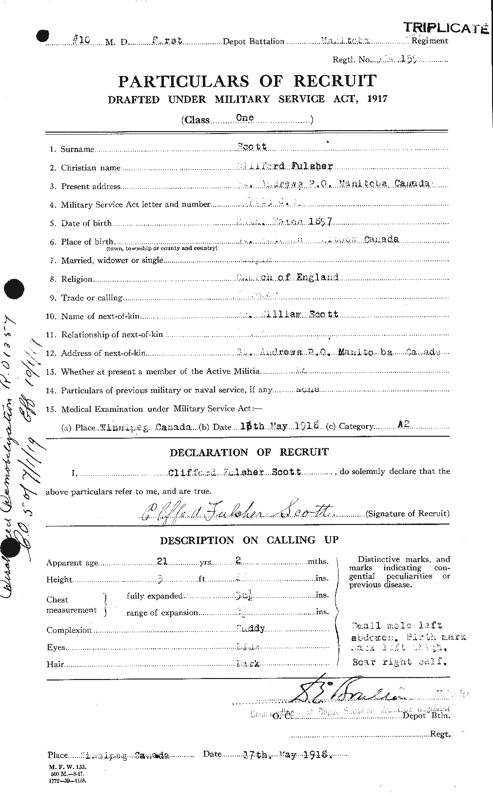 Personnel Records of the First World War - CEF 085628a