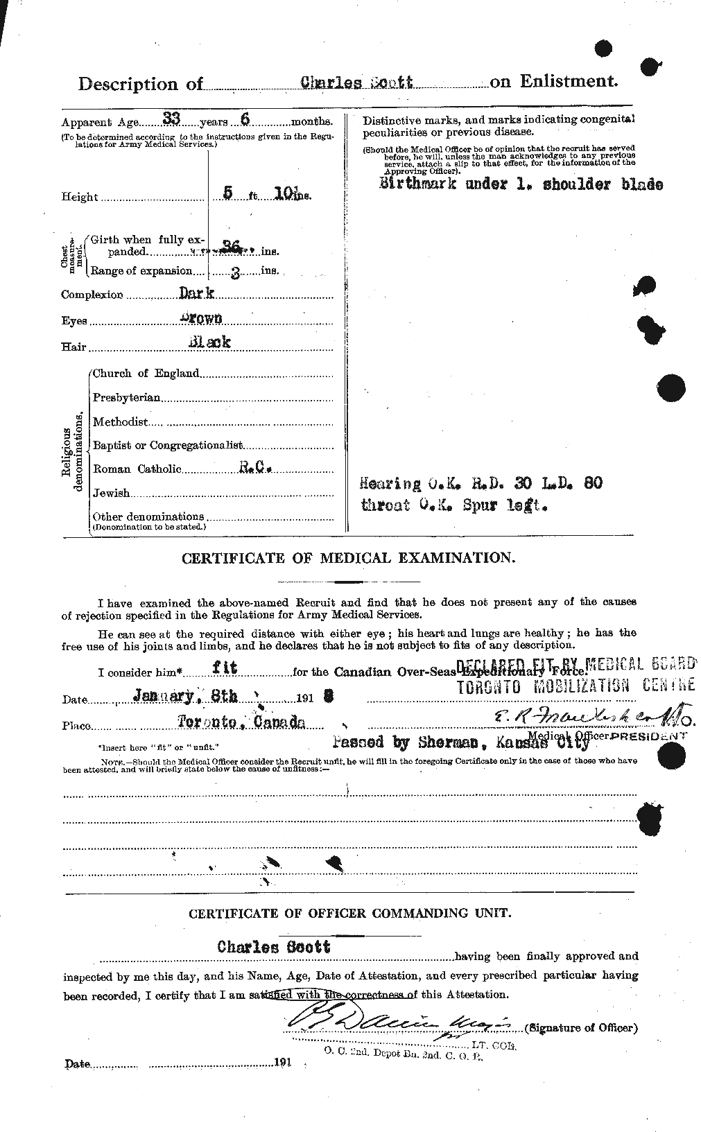 Personnel Records of the First World War - CEF 086184b