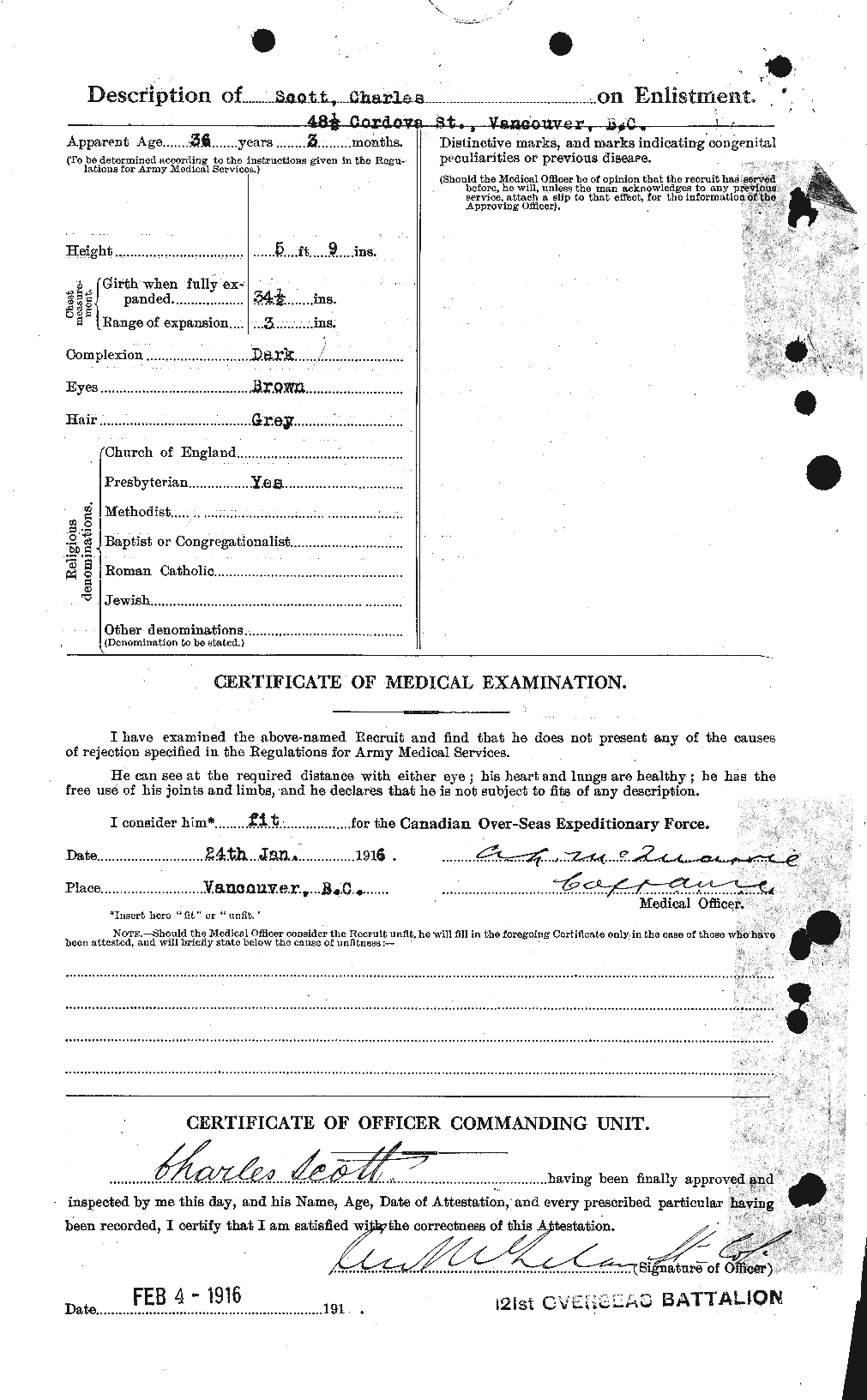 Personnel Records of the First World War - CEF 086190b