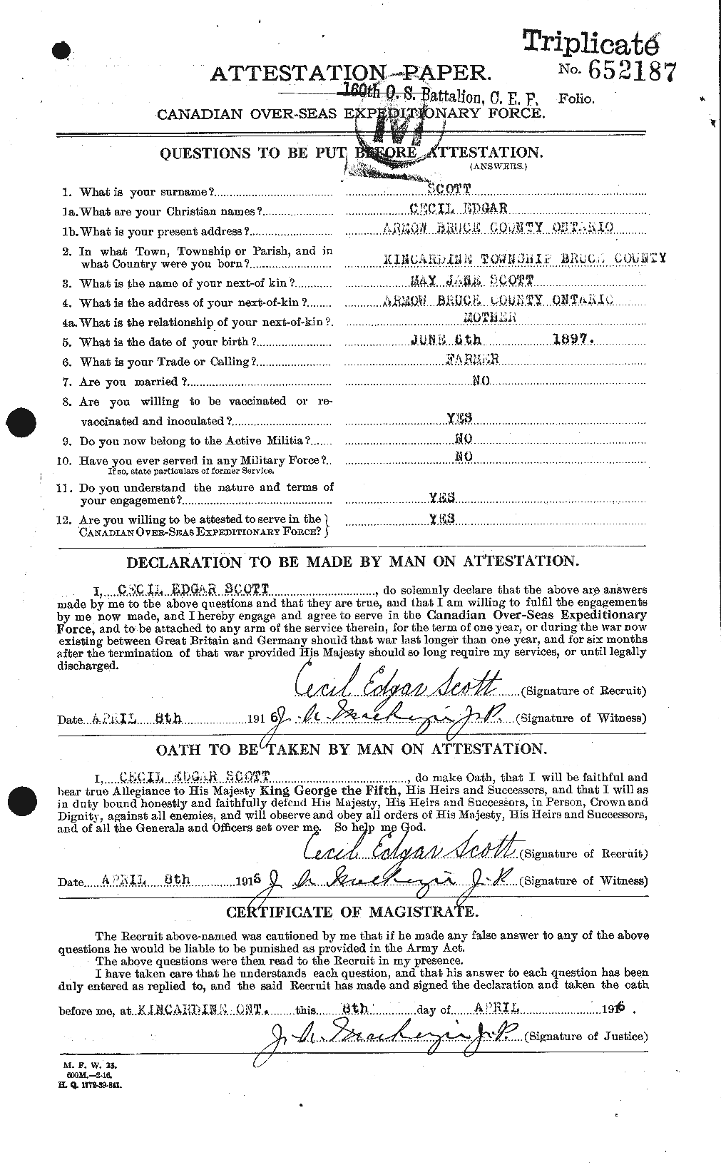 Personnel Records of the First World War - CEF 086202a