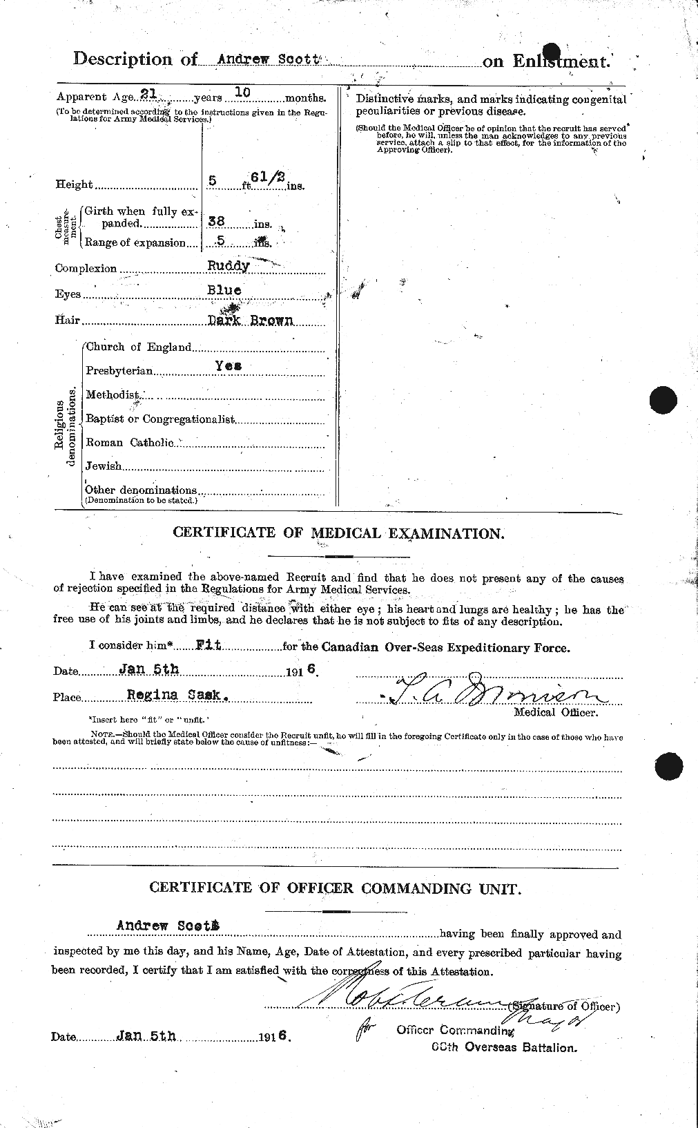 Personnel Records of the First World War - CEF 086453b