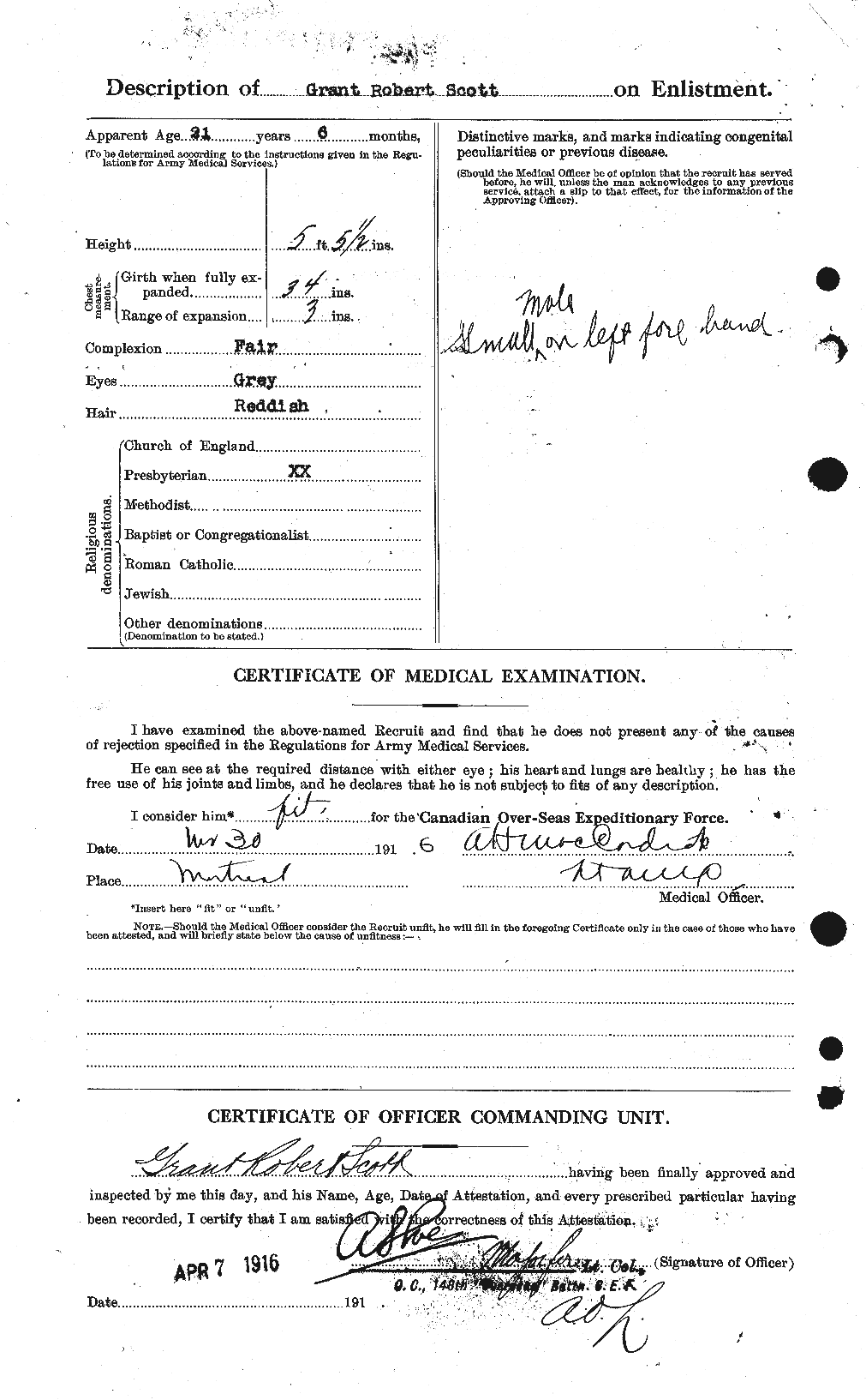 Personnel Records of the First World War - CEF 086510b