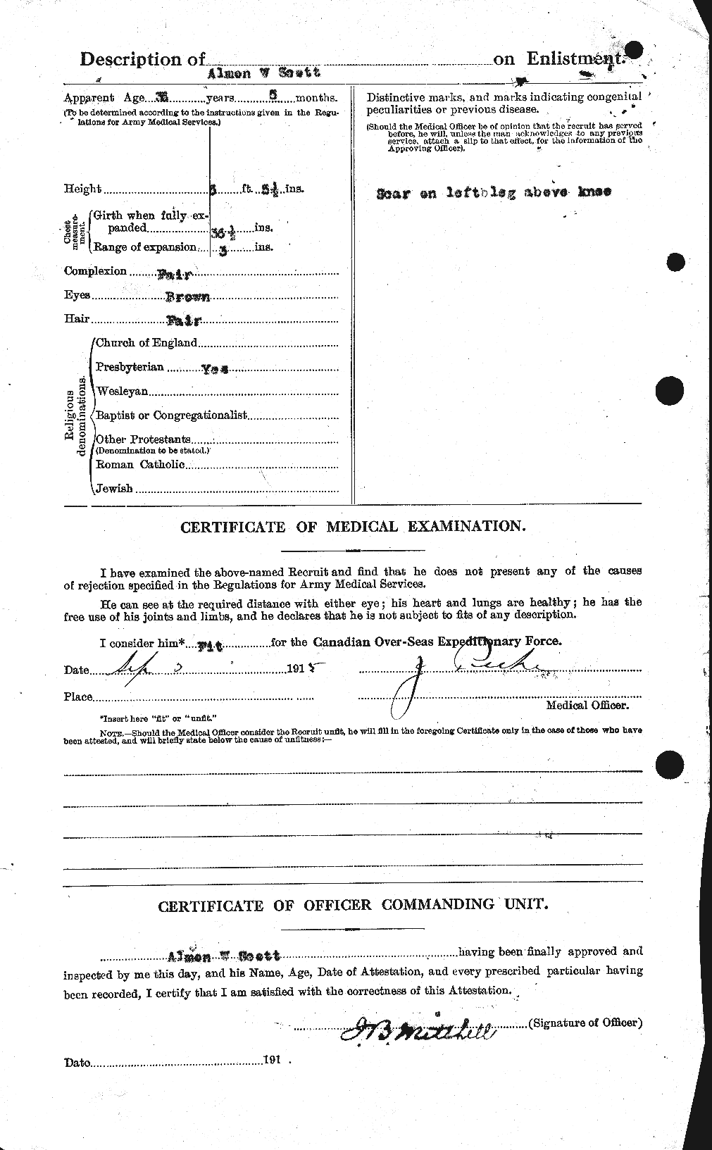 Personnel Records of the First World War - CEF 086569b