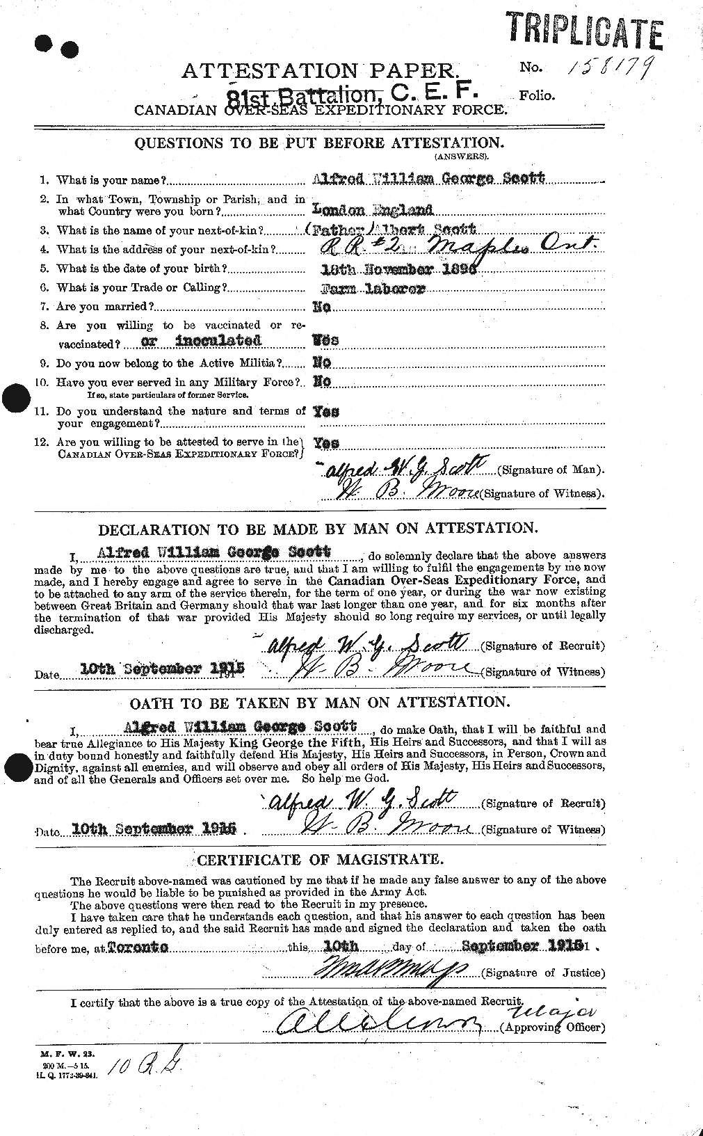 Personnel Records of the First World War - CEF 086577a