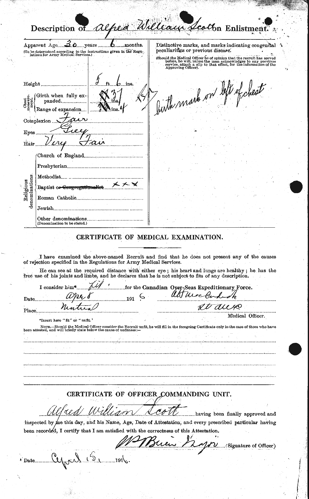 Personnel Records of the First World War - CEF 086578b