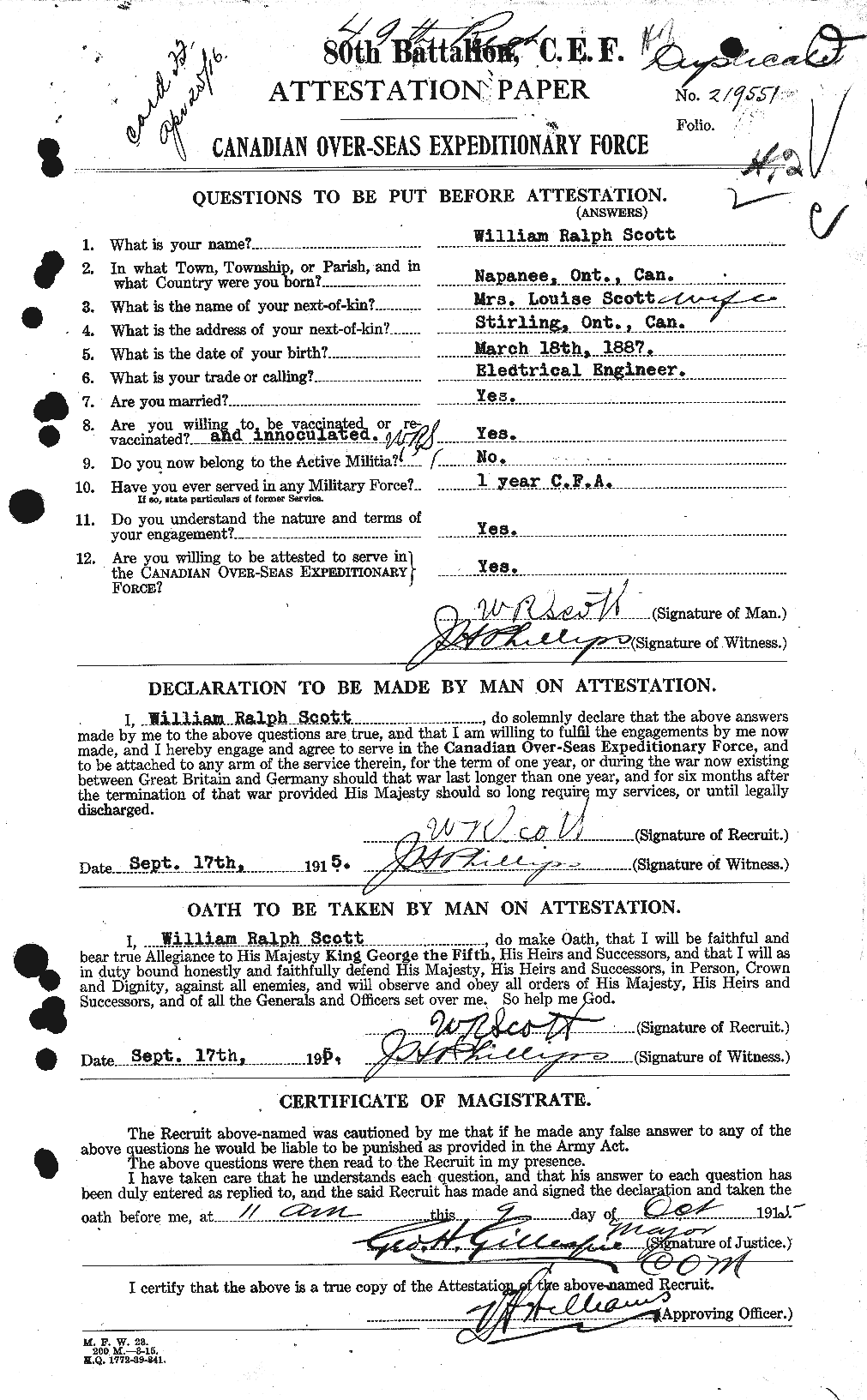 Personnel Records of the First World War - CEF 086742a