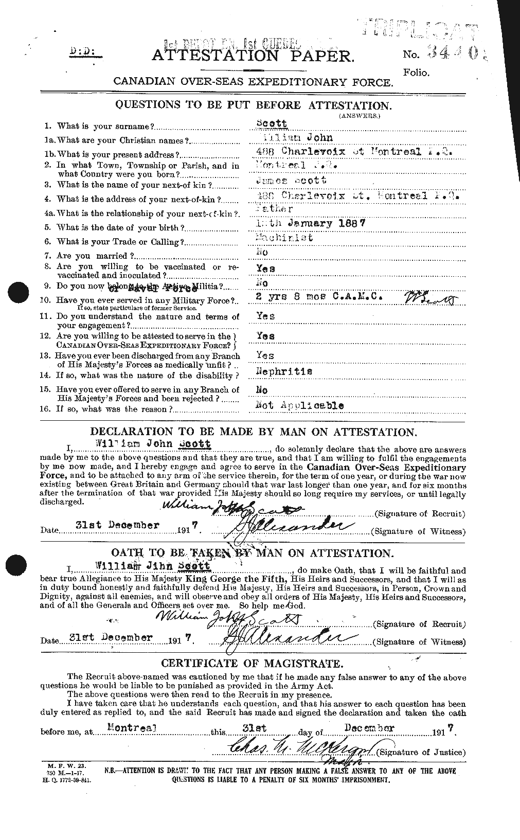 Personnel Records of the First World War - CEF 086758a