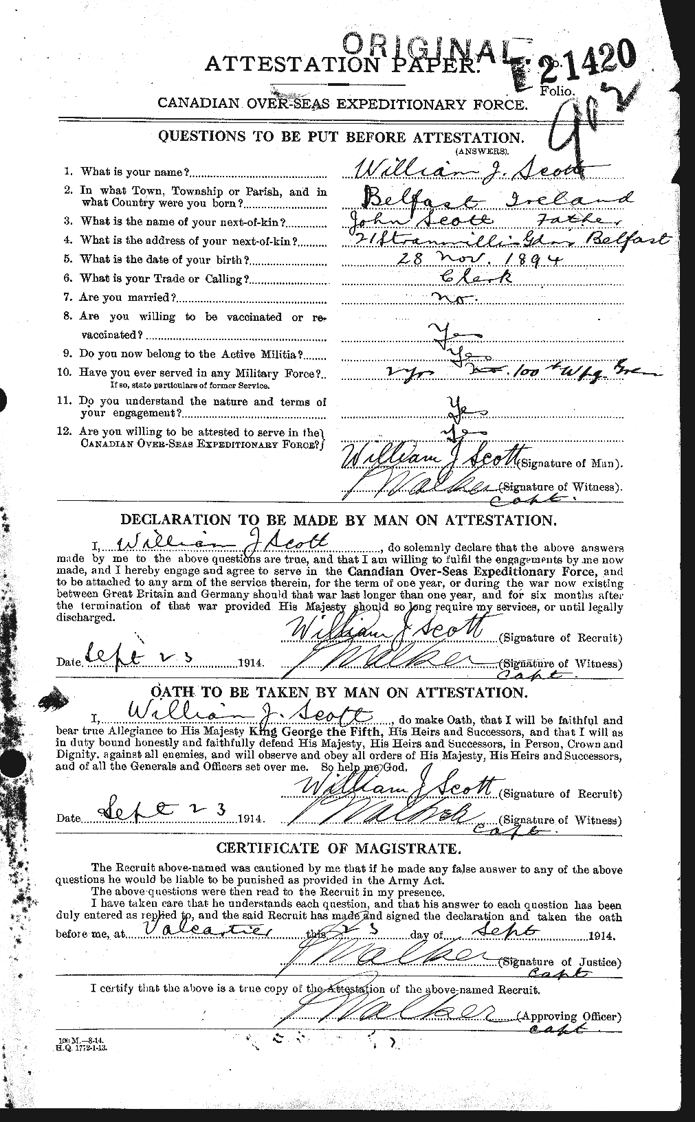 Personnel Records of the First World War - CEF 086775a