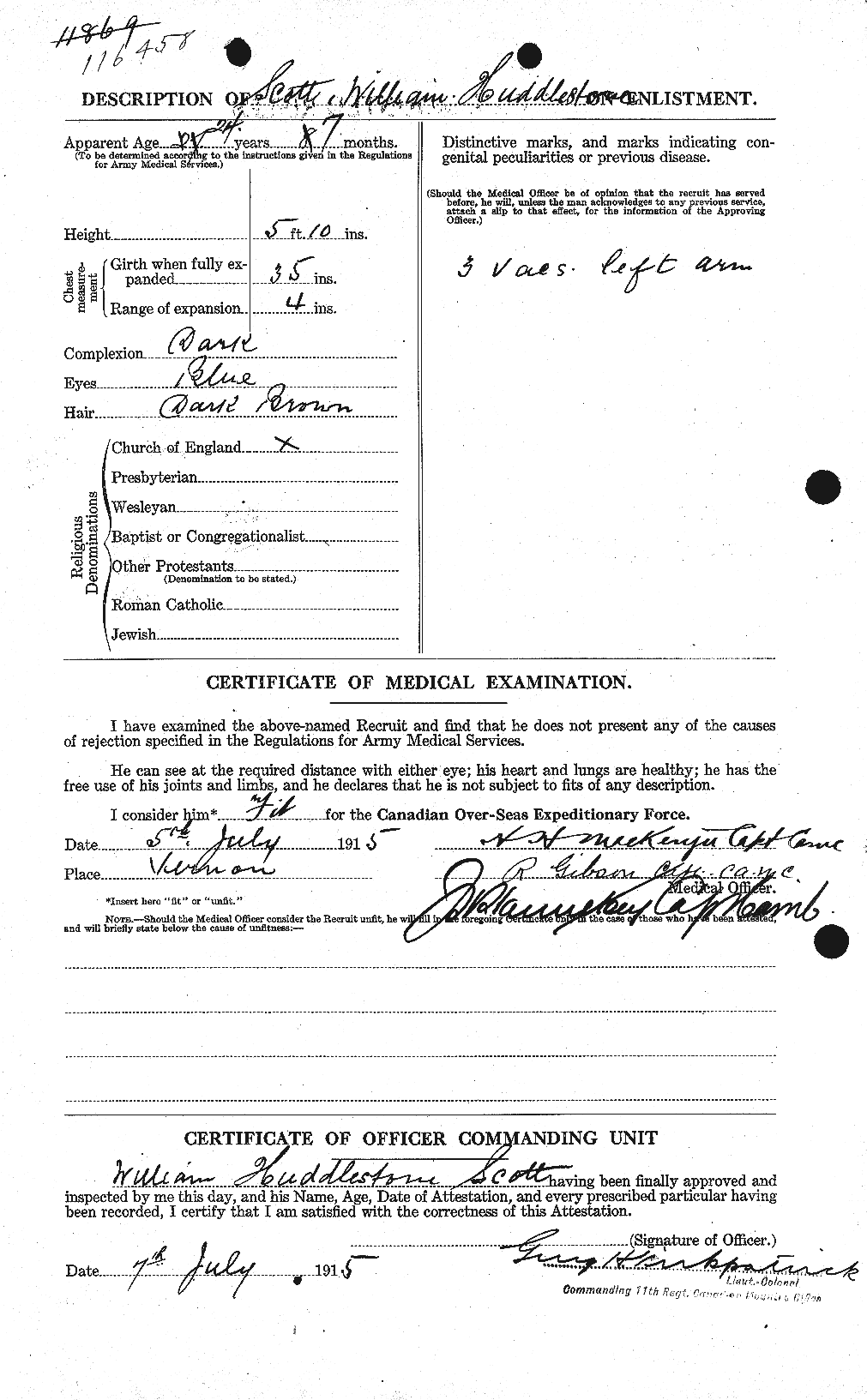 Personnel Records of the First World War - CEF 086777b