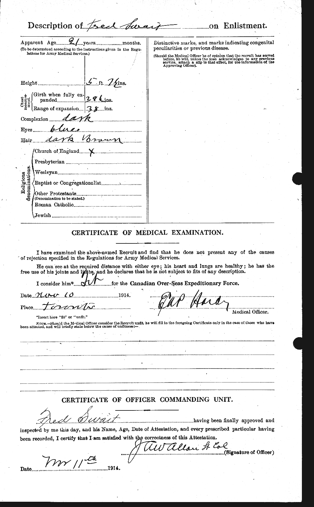 Personnel Records of the First World War - CEF 086794b