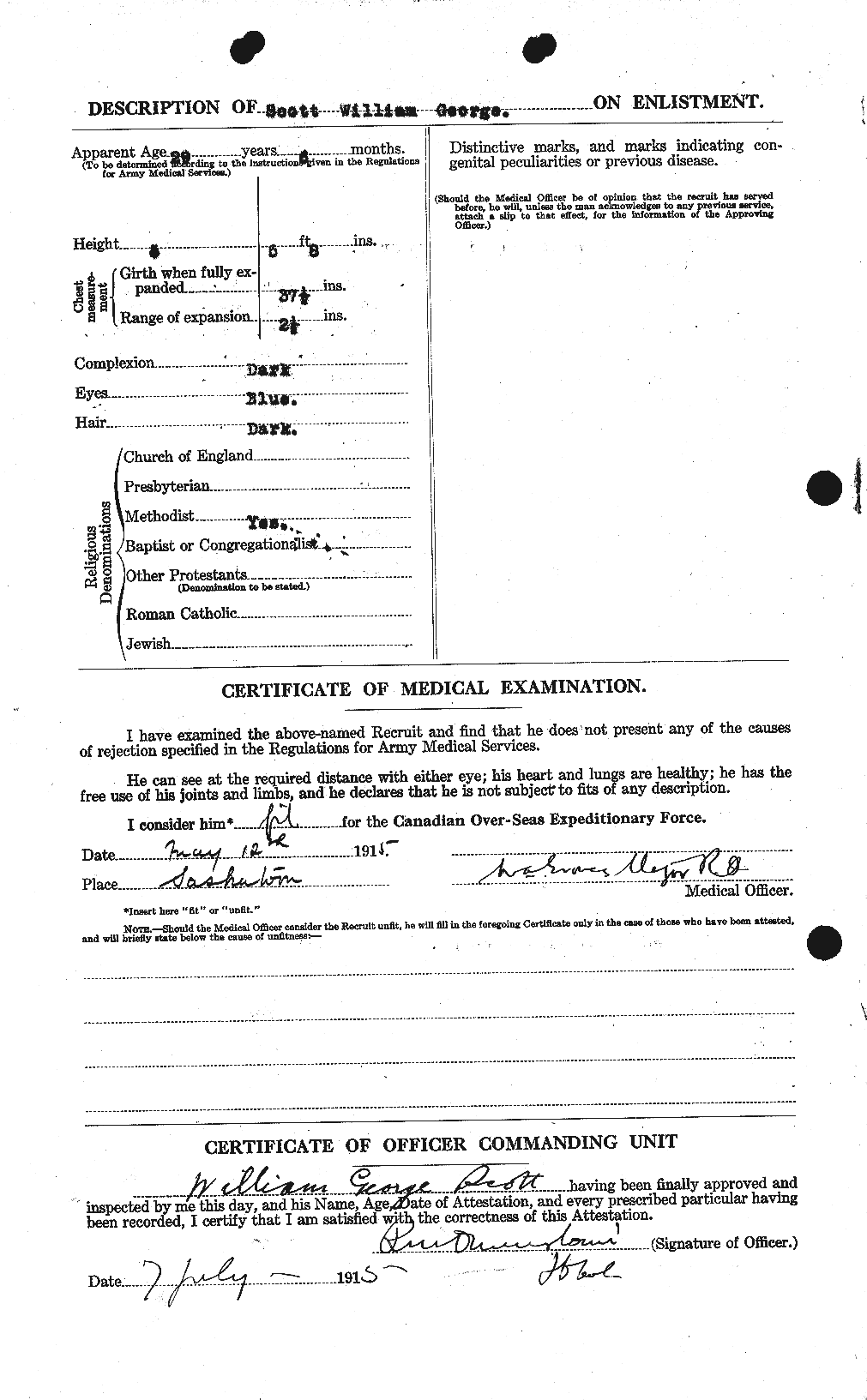 Personnel Records of the First World War - CEF 087014b