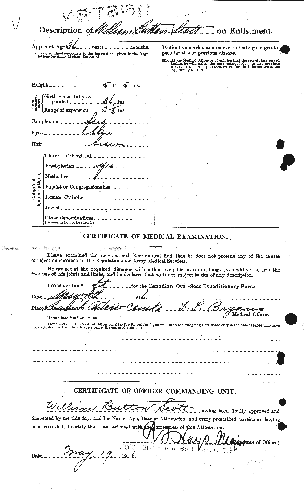 Personnel Records of the First World War - CEF 087046b