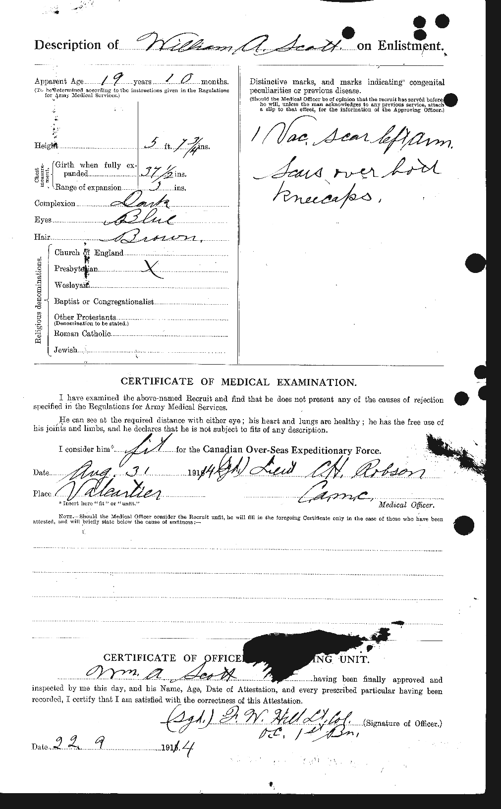 Personnel Records of the First World War - CEF 087342b