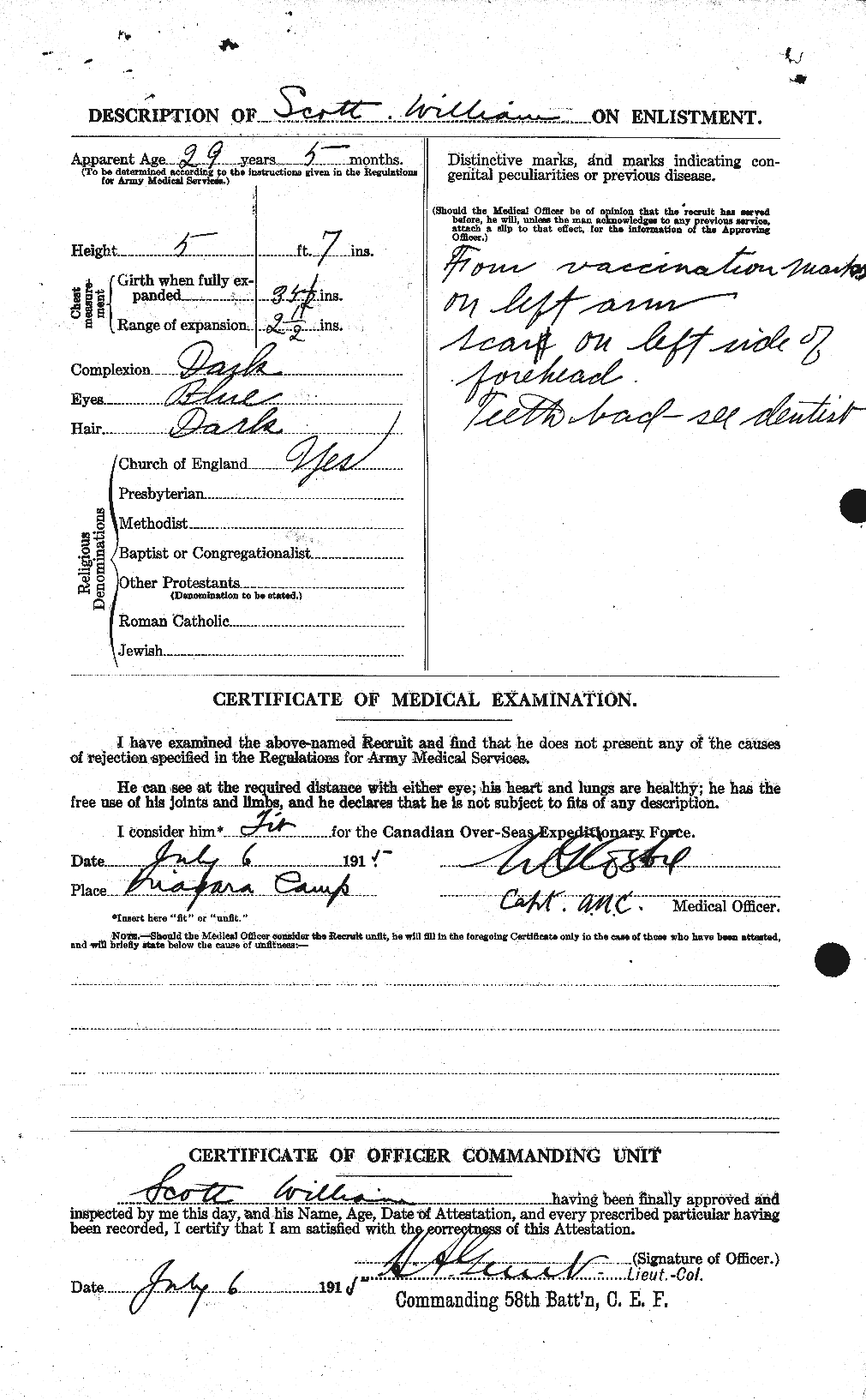 Personnel Records of the First World War - CEF 087352b