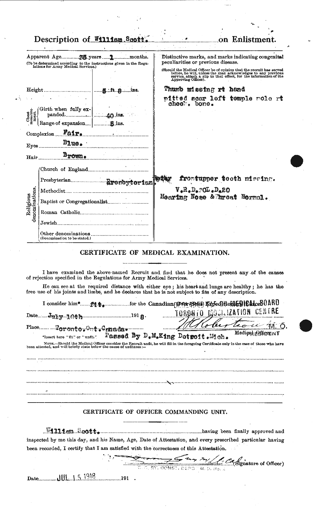 Personnel Records of the First World War - CEF 087653b