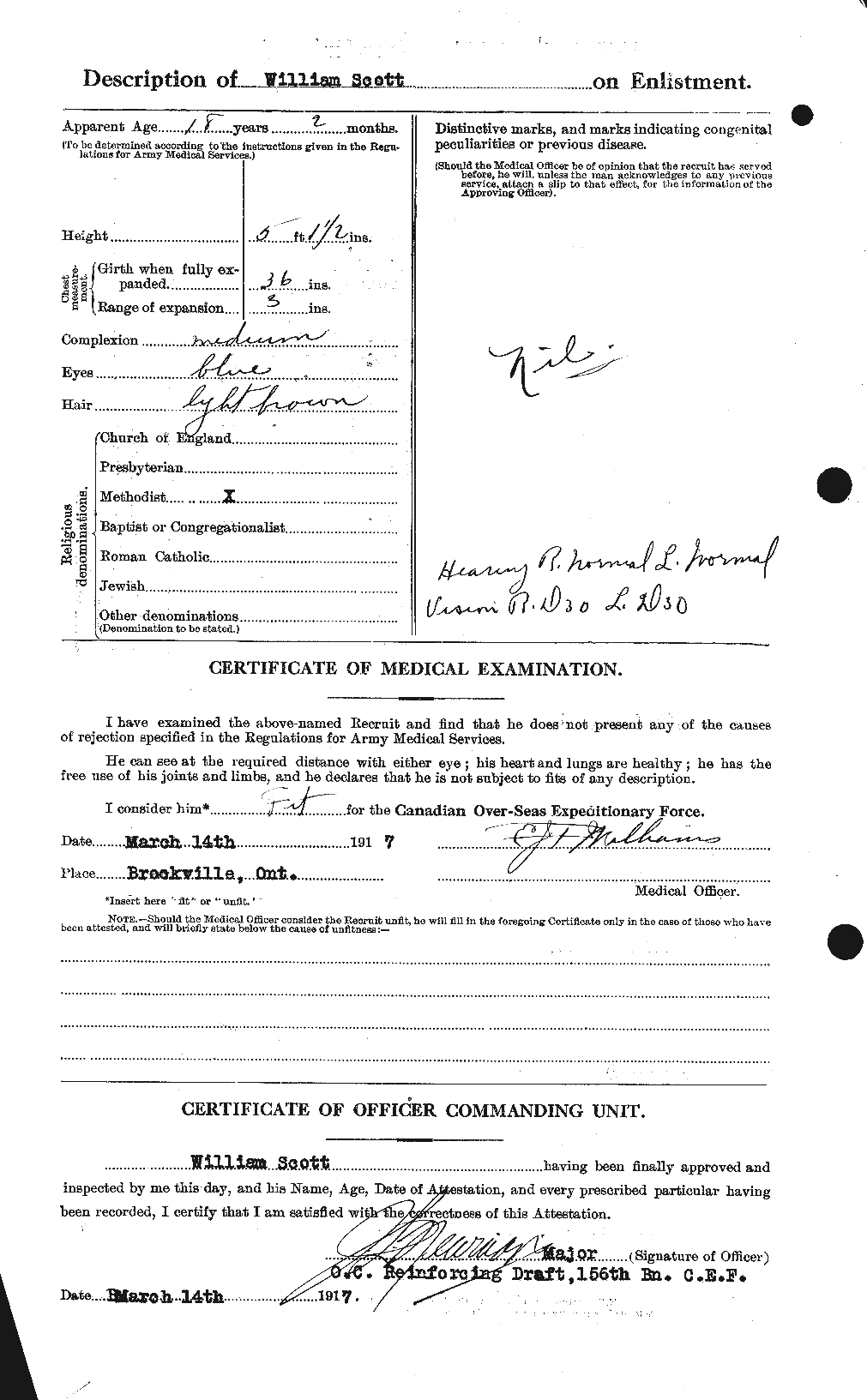 Personnel Records of the First World War - CEF 087664b