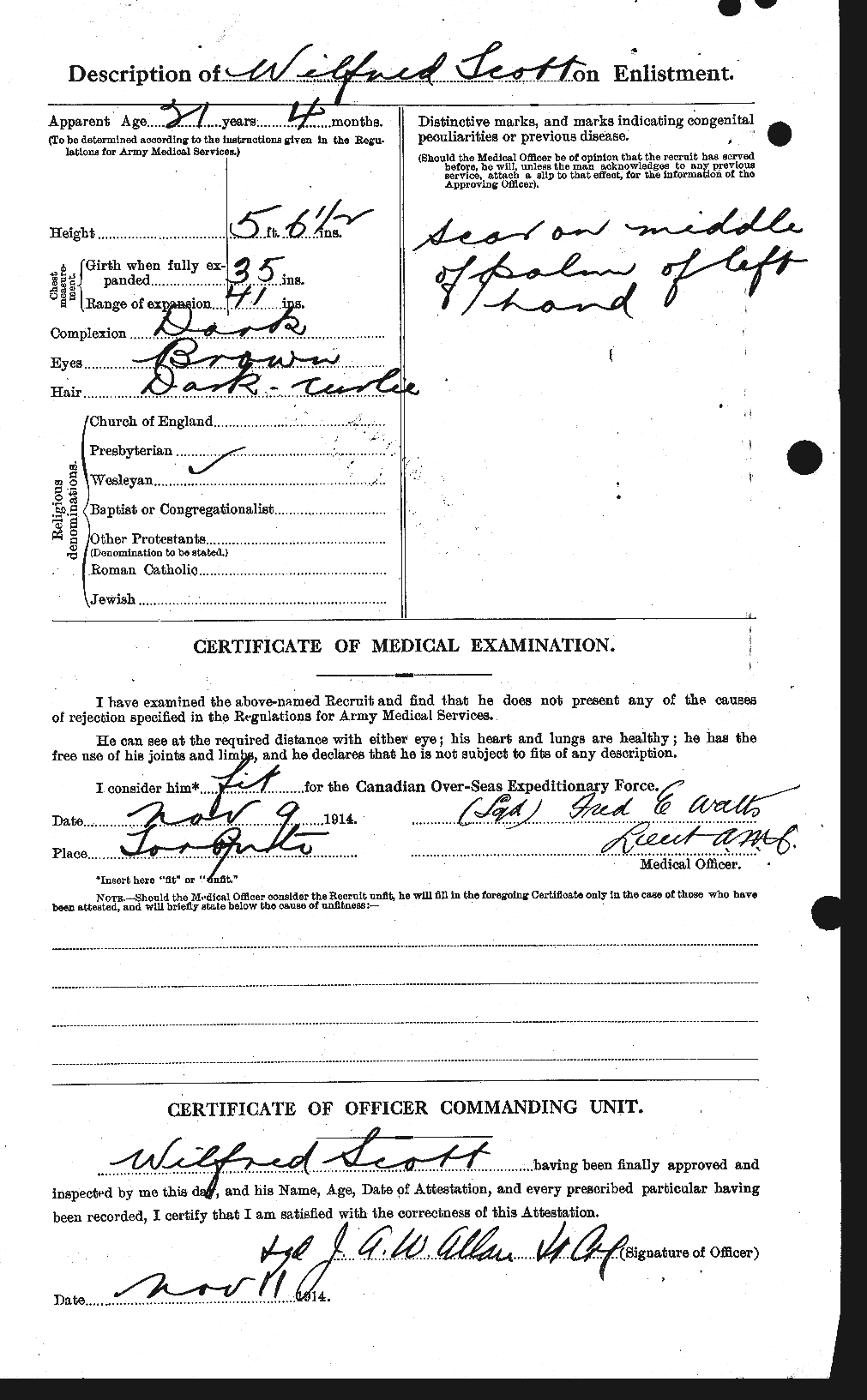 Personnel Records of the First World War - CEF 087678b