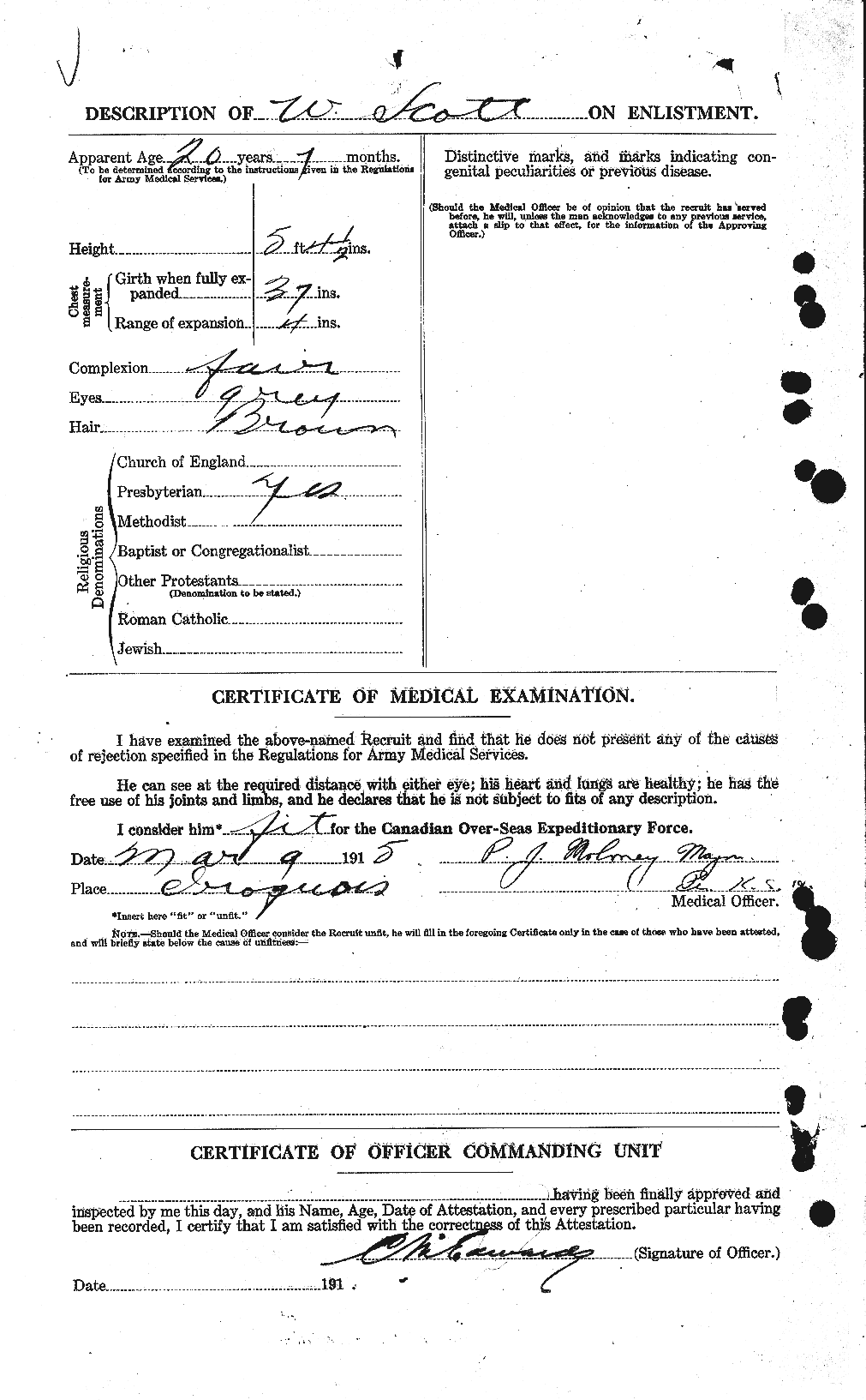 Personnel Records of the First World War - CEF 087694b