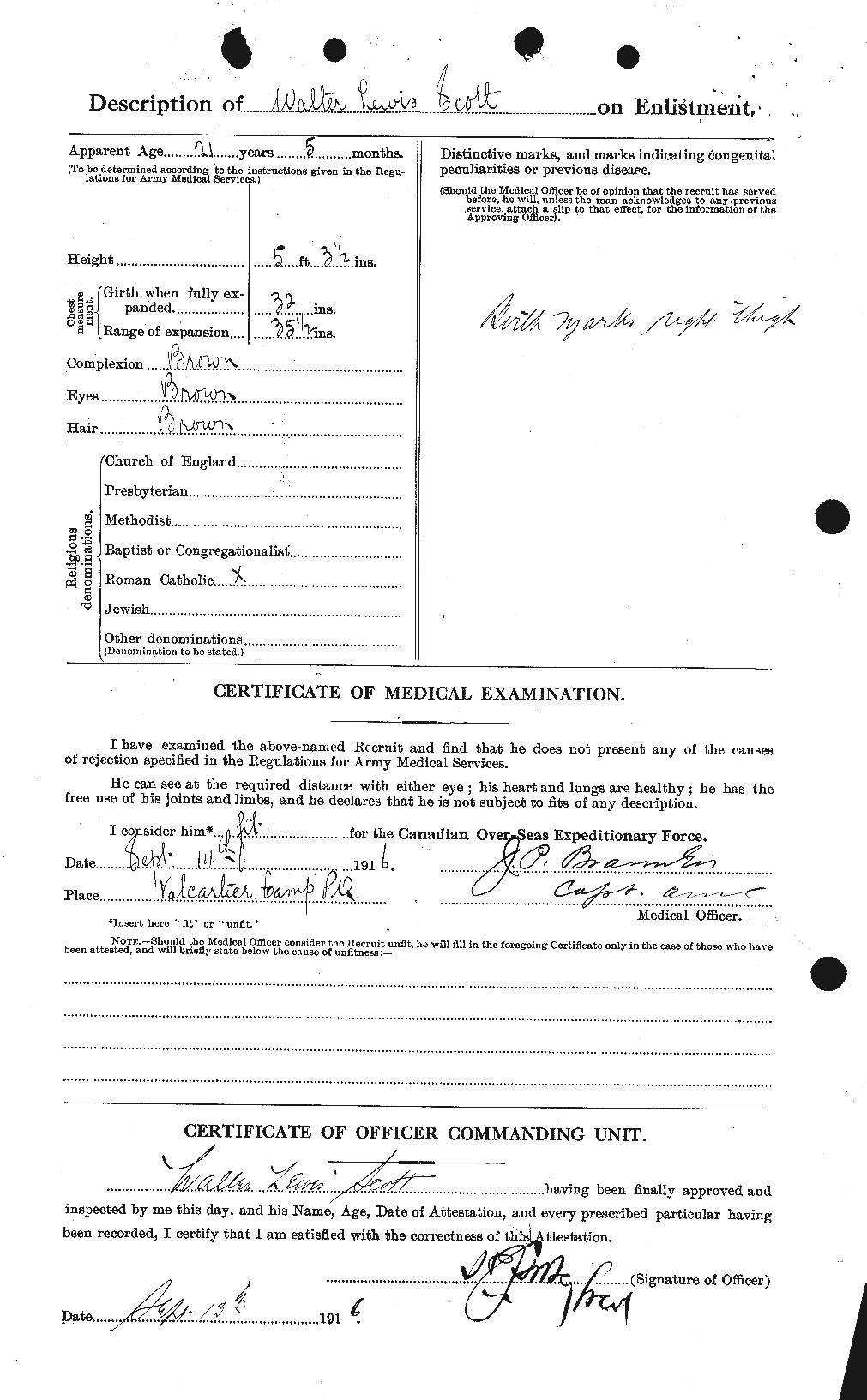 Personnel Records of the First World War - CEF 087969b