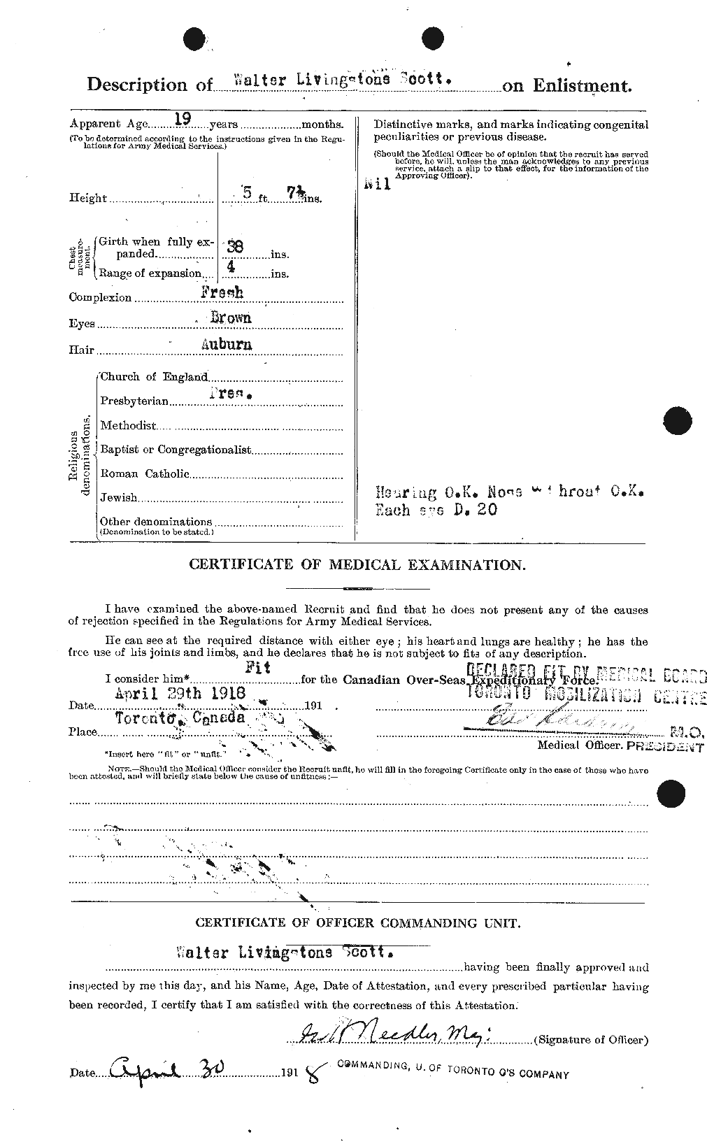 Personnel Records of the First World War - CEF 087970b