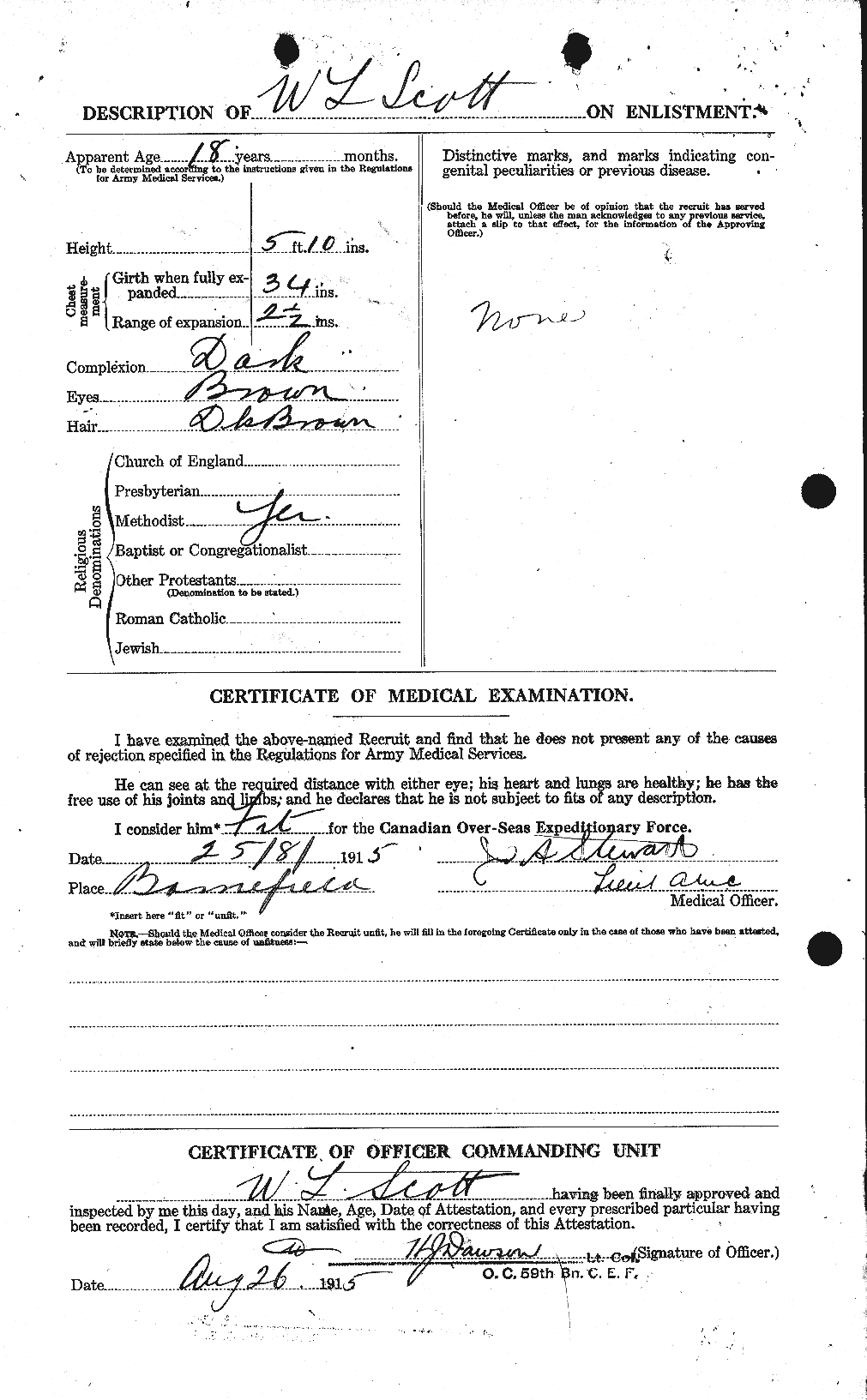 Personnel Records of the First World War - CEF 087972b