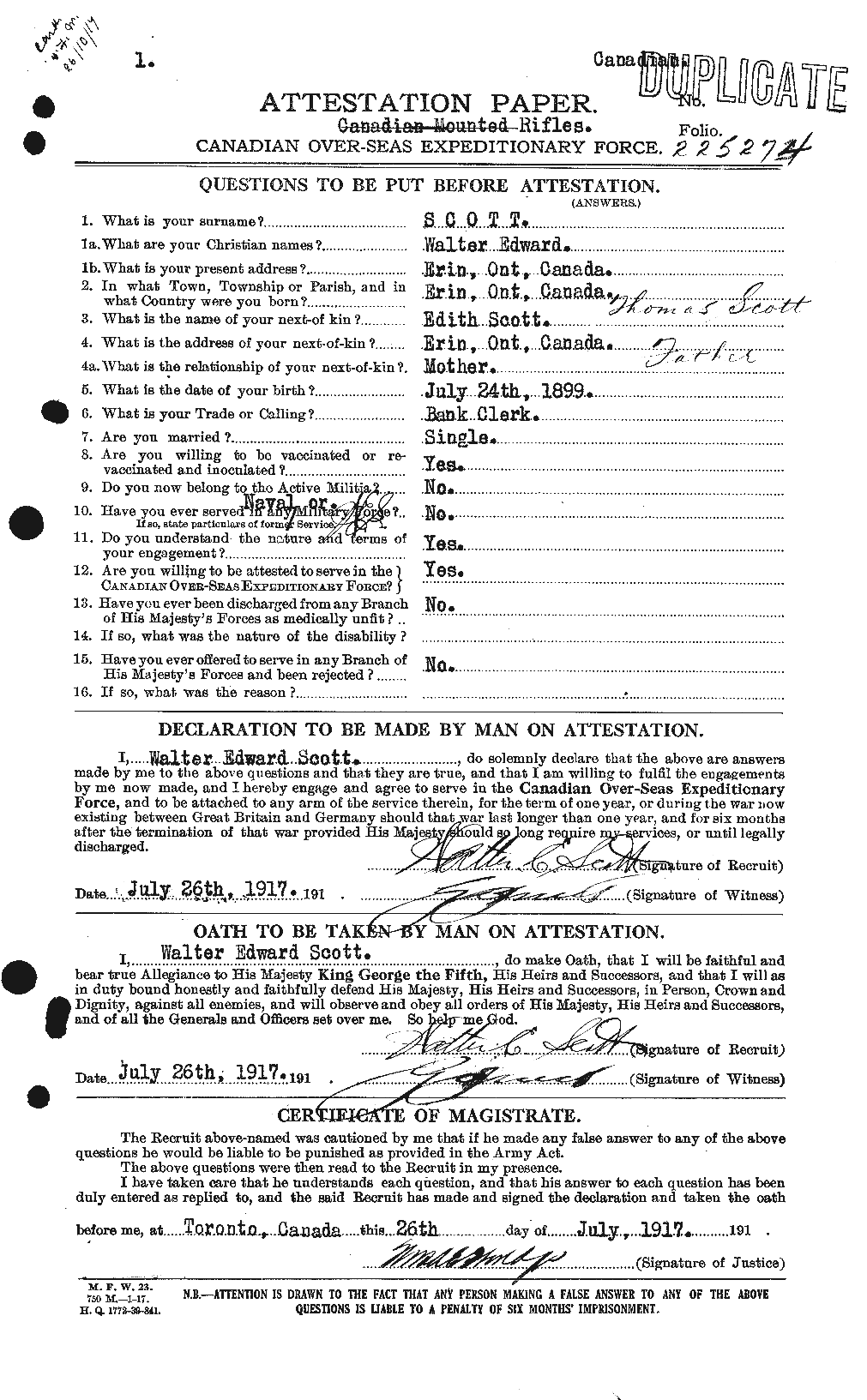 Personnel Records of the First World War - CEF 087994a