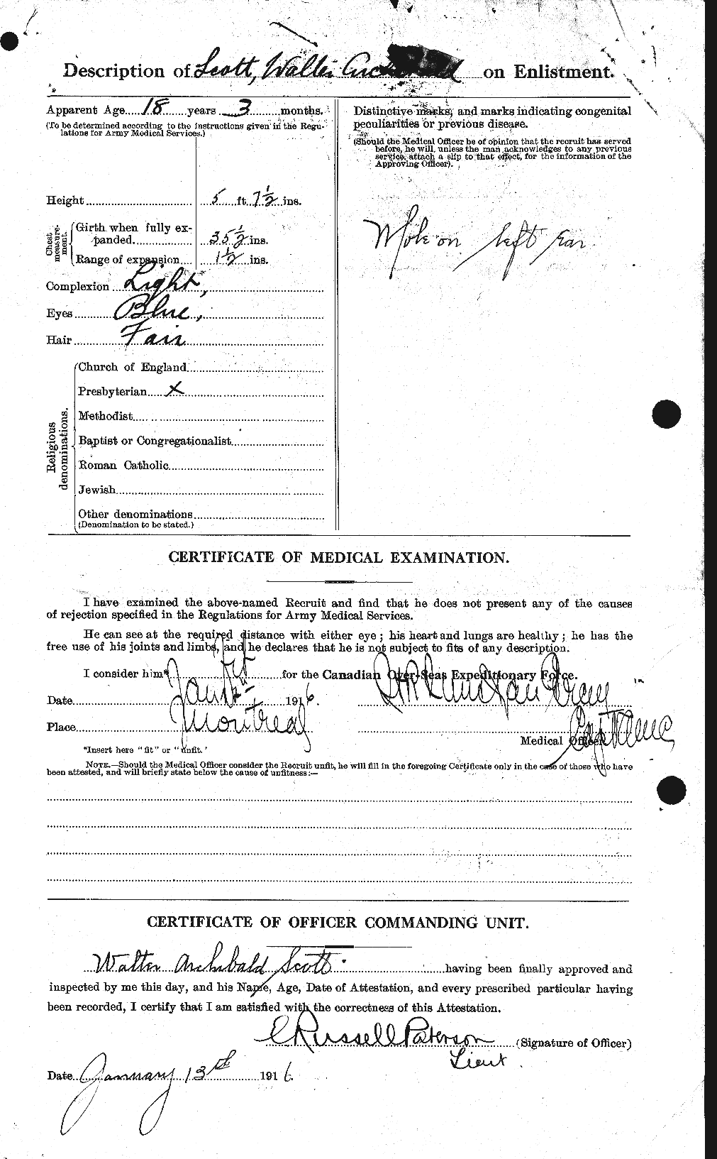 Personnel Records of the First World War - CEF 088002b