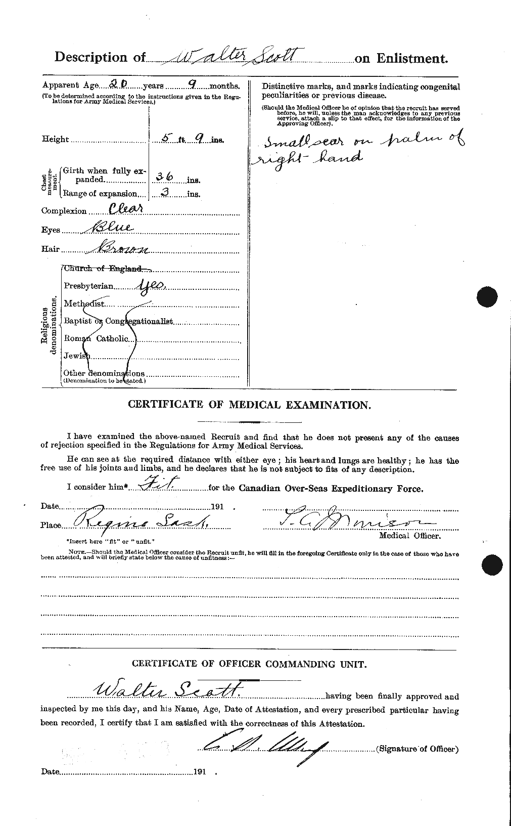 Personnel Records of the First World War - CEF 088014b