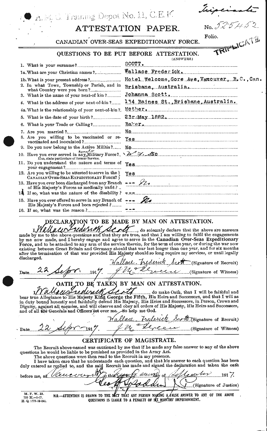 Personnel Records of the First World War - CEF 088194a