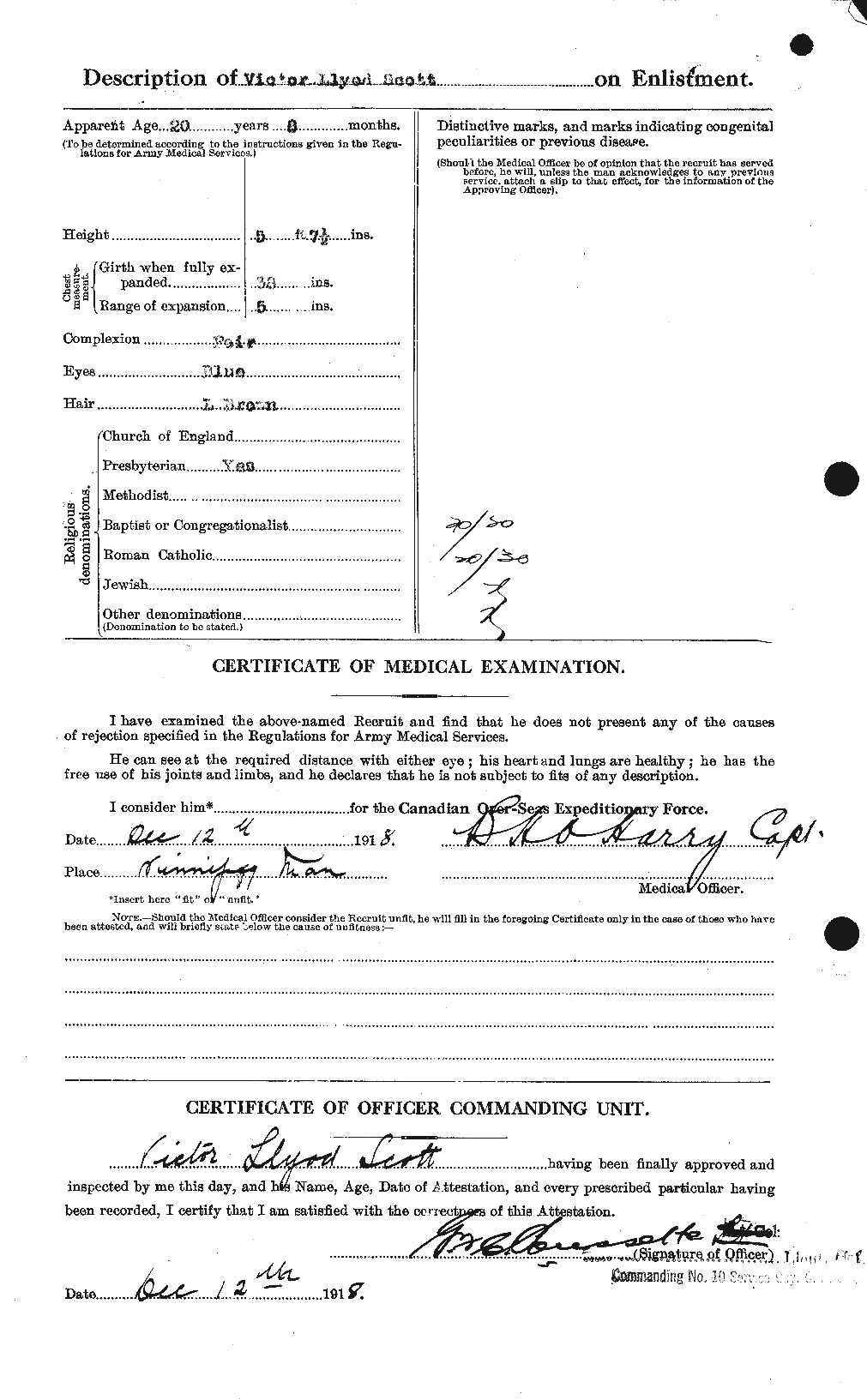Personnel Records of the First World War - CEF 088200b