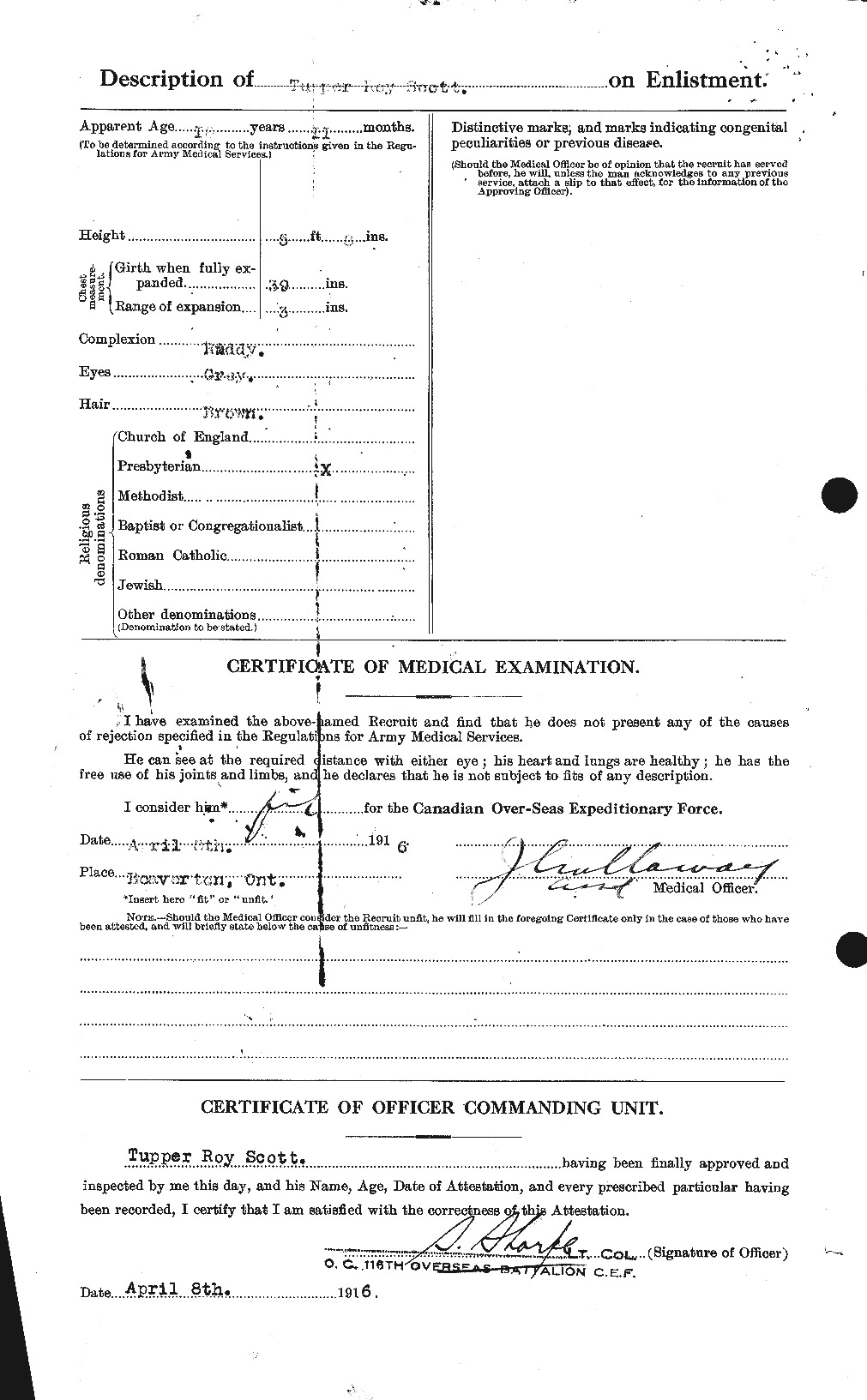 Personnel Records of the First World War - CEF 088206b