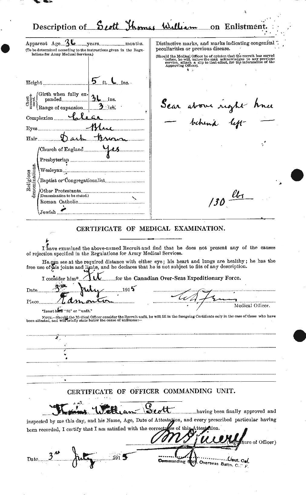 Personnel Records of the First World War - CEF 088215b